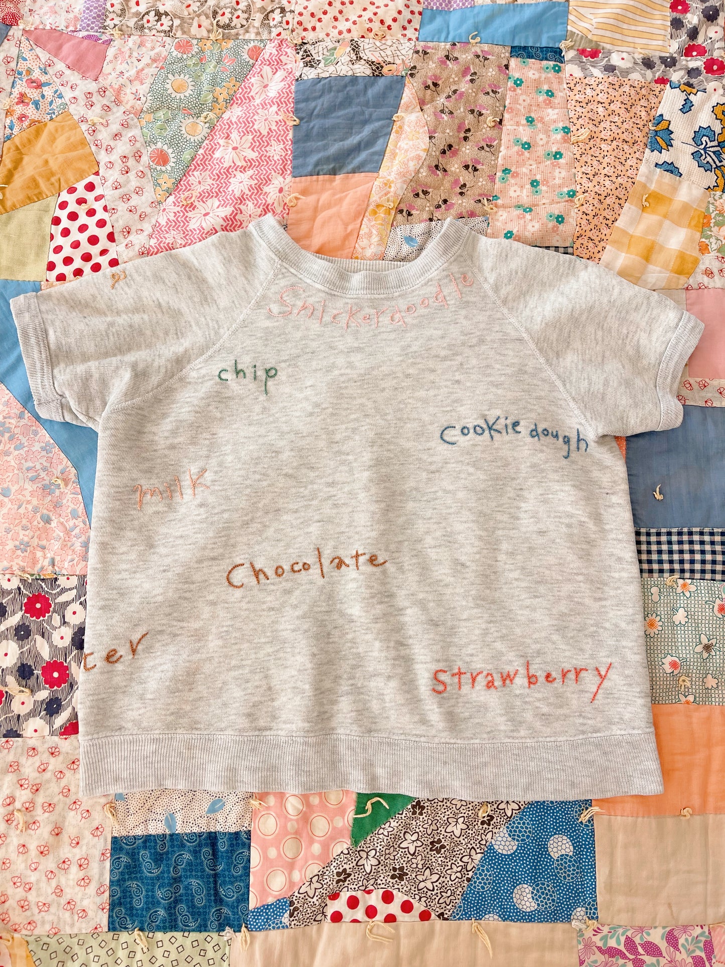 Vintage Remake Embroidered Sweatshirt