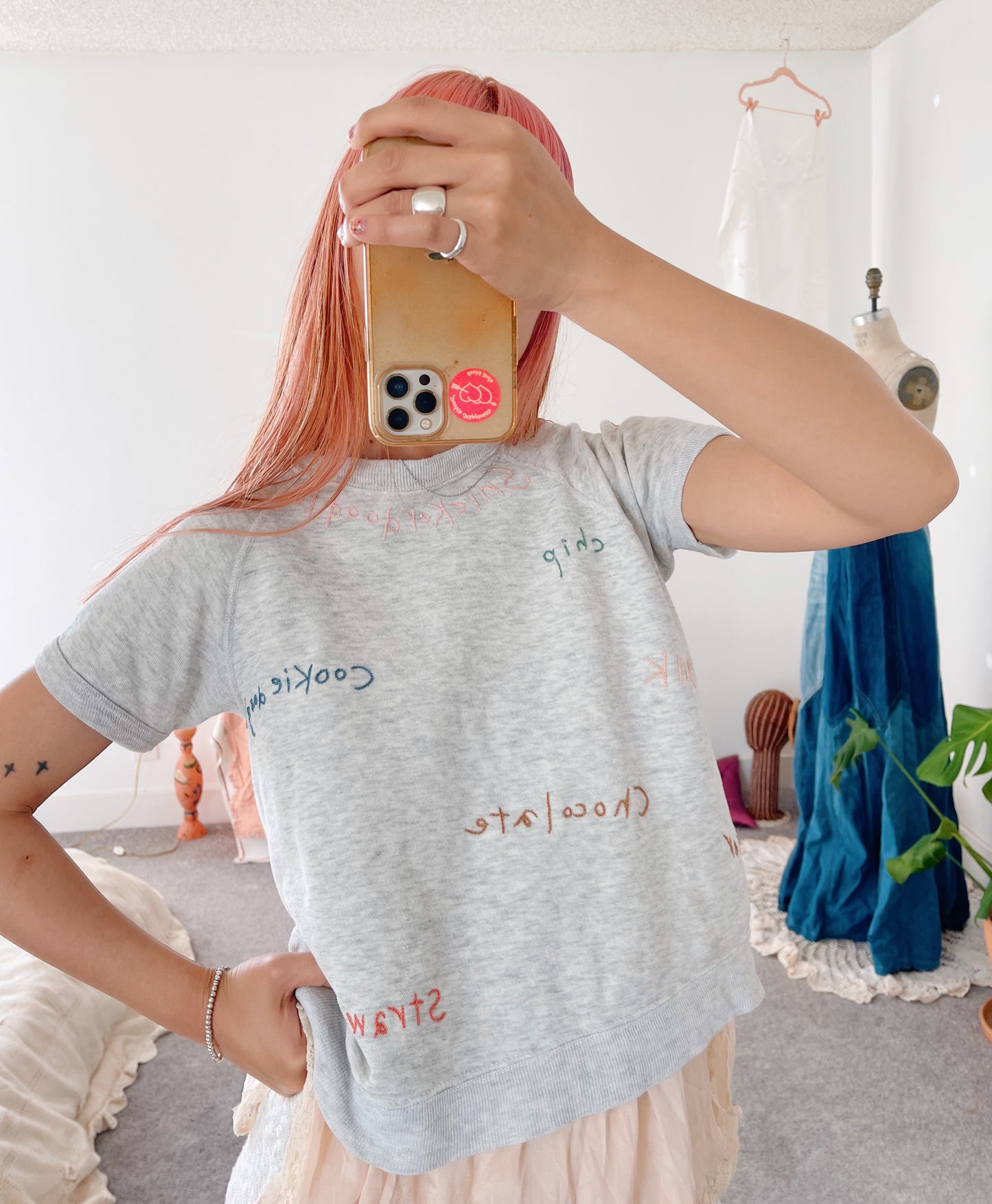 Vintage Remake Embroidered Sweatshirt