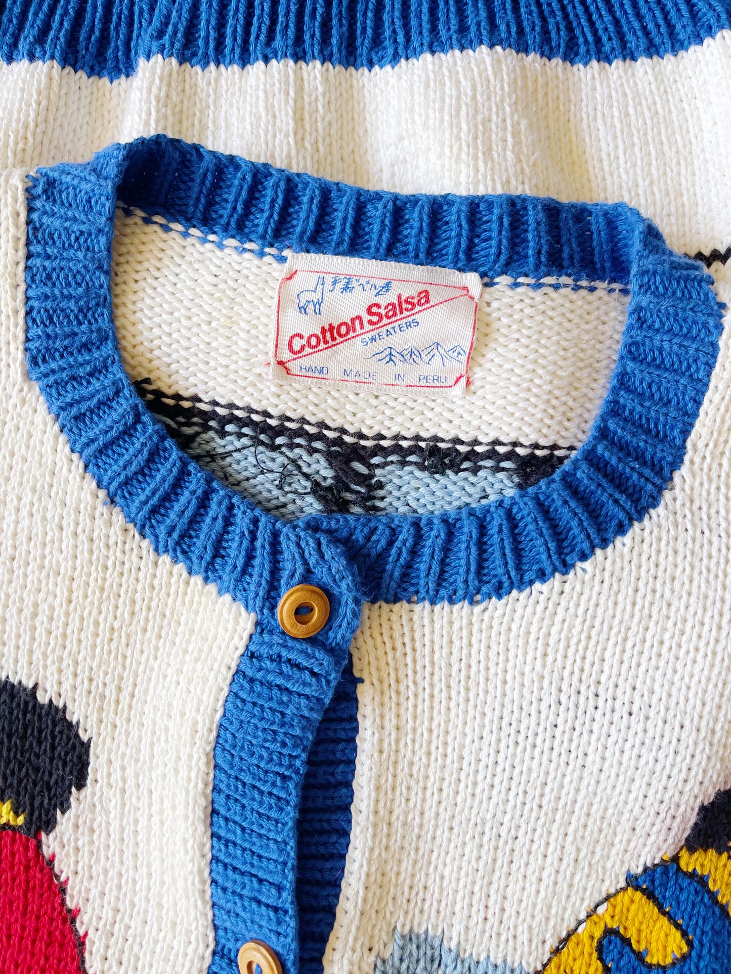 1980’s Ice Hockey Knit Cardigan.