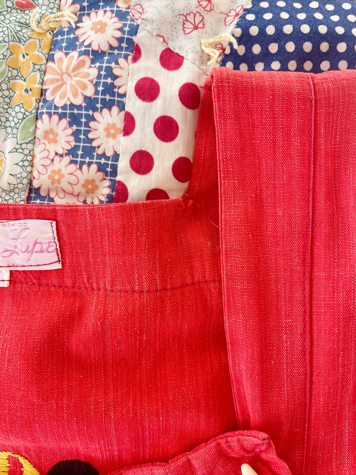 Vintage Angels Embroidered Cotton Dress