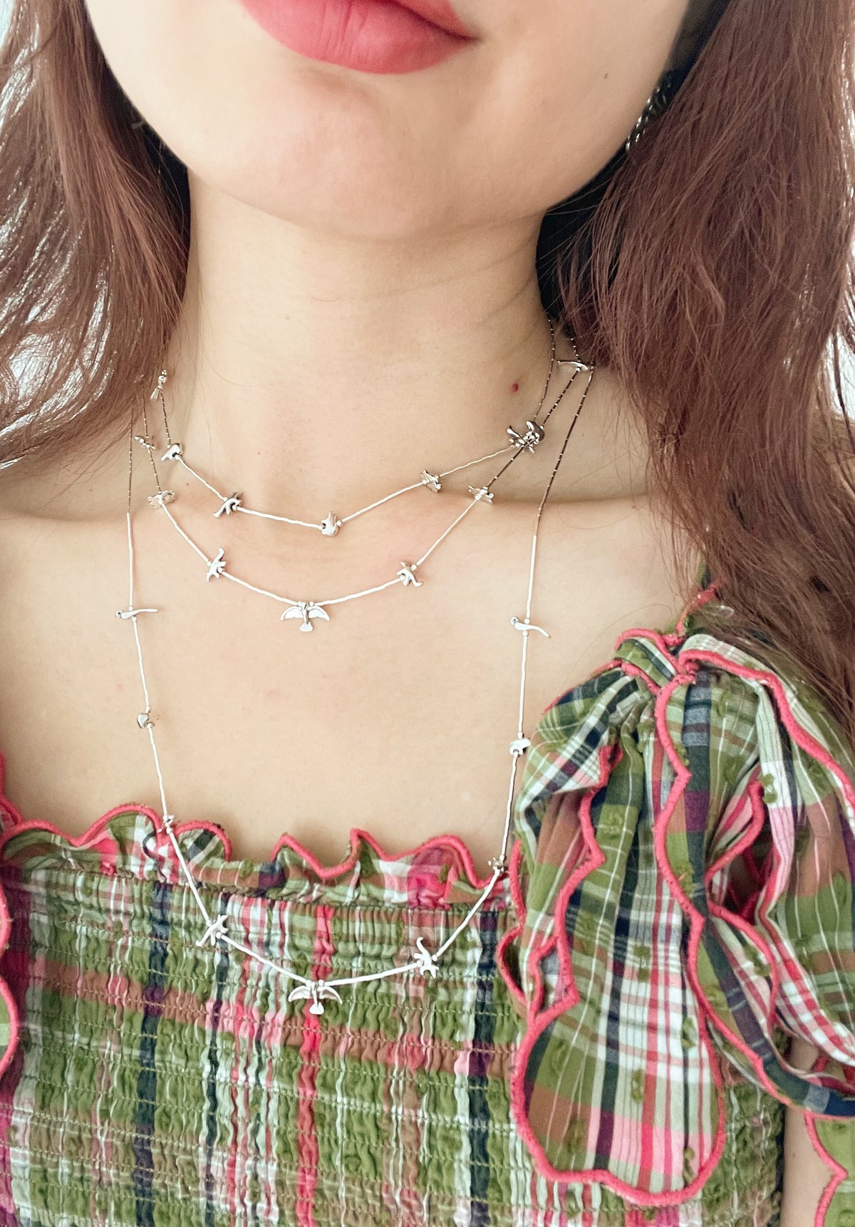 Zuni Silver Animal Fetishes Necklace (Medium)
