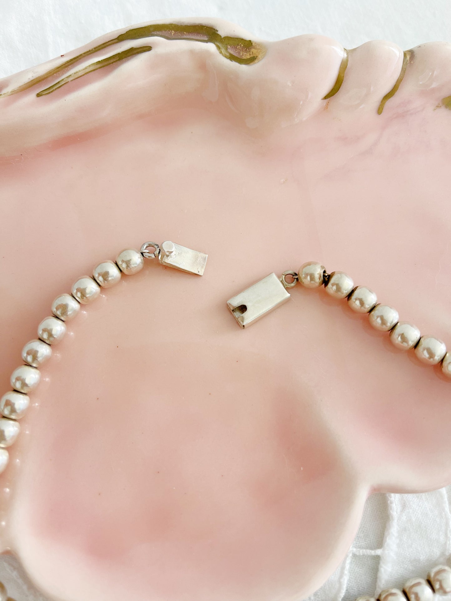 Vintage Ball Beads Choker Necklace.
