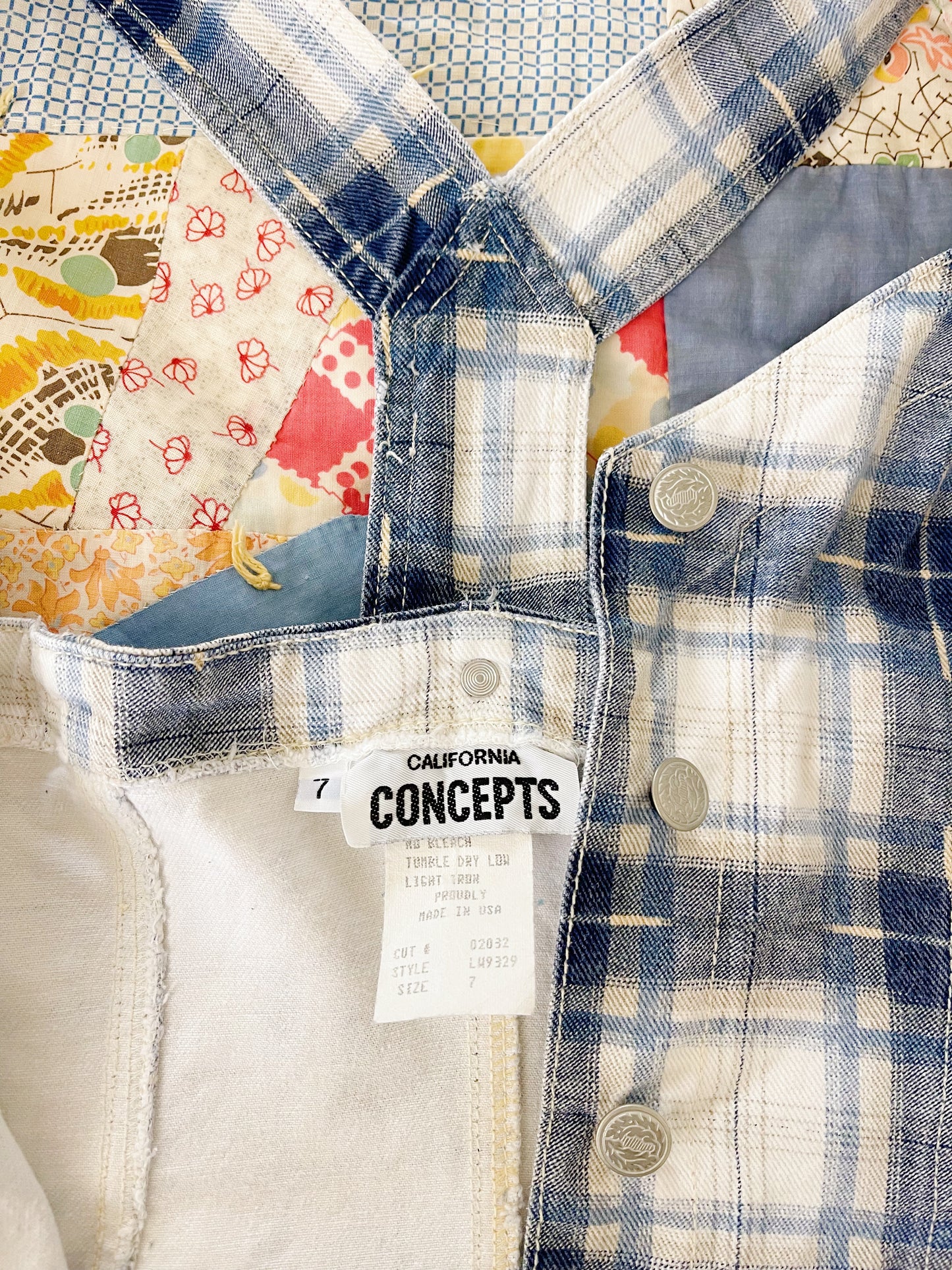 1990’s Cotton Checked Mini Dress