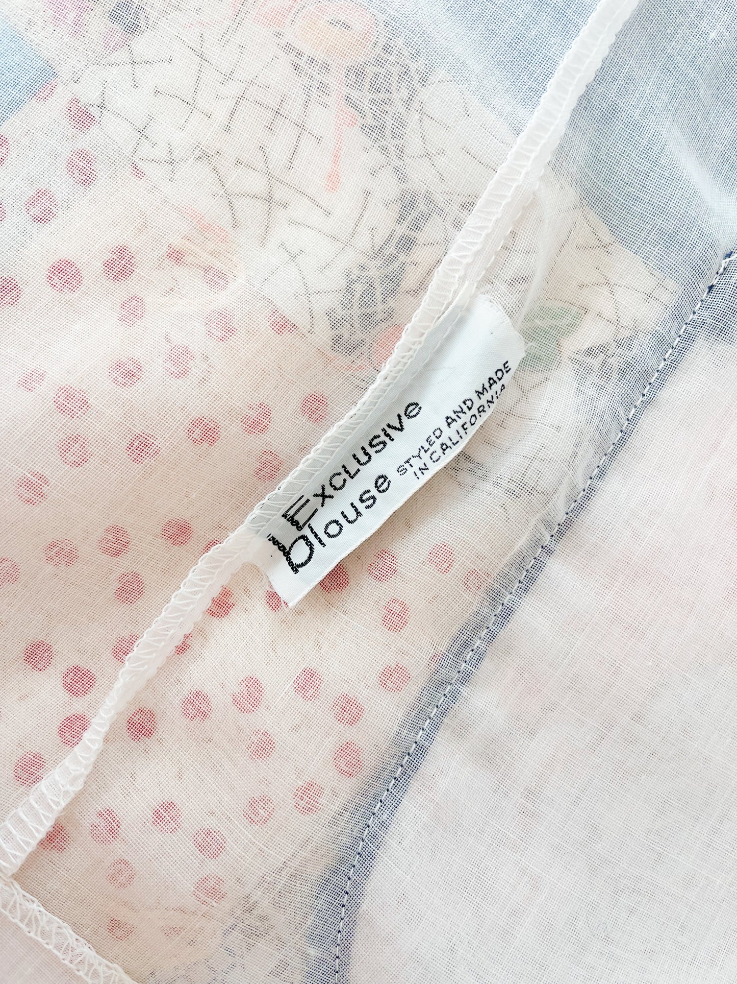 Vintage Sheer Sailor Blouse