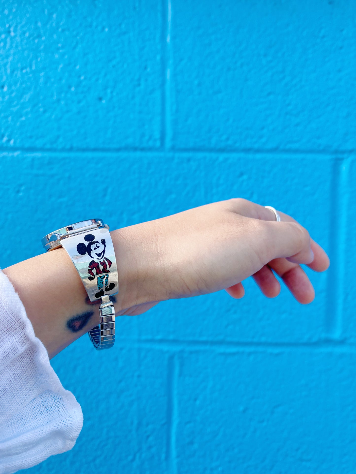 Vintage Zuni Mickey Wrist Watch.