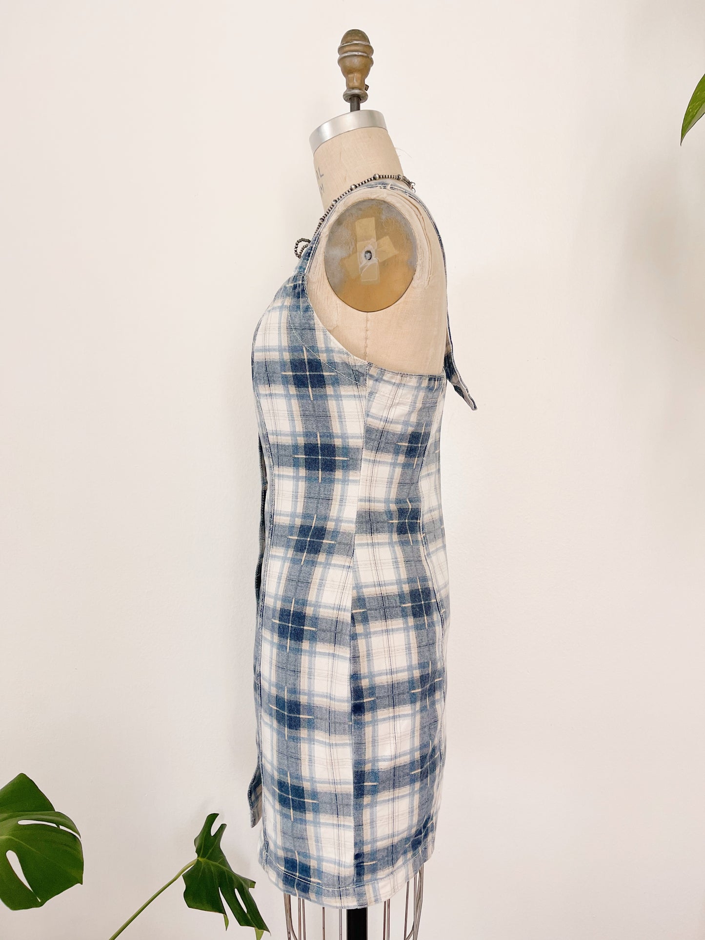 1990’s Cotton Checked Mini Dress