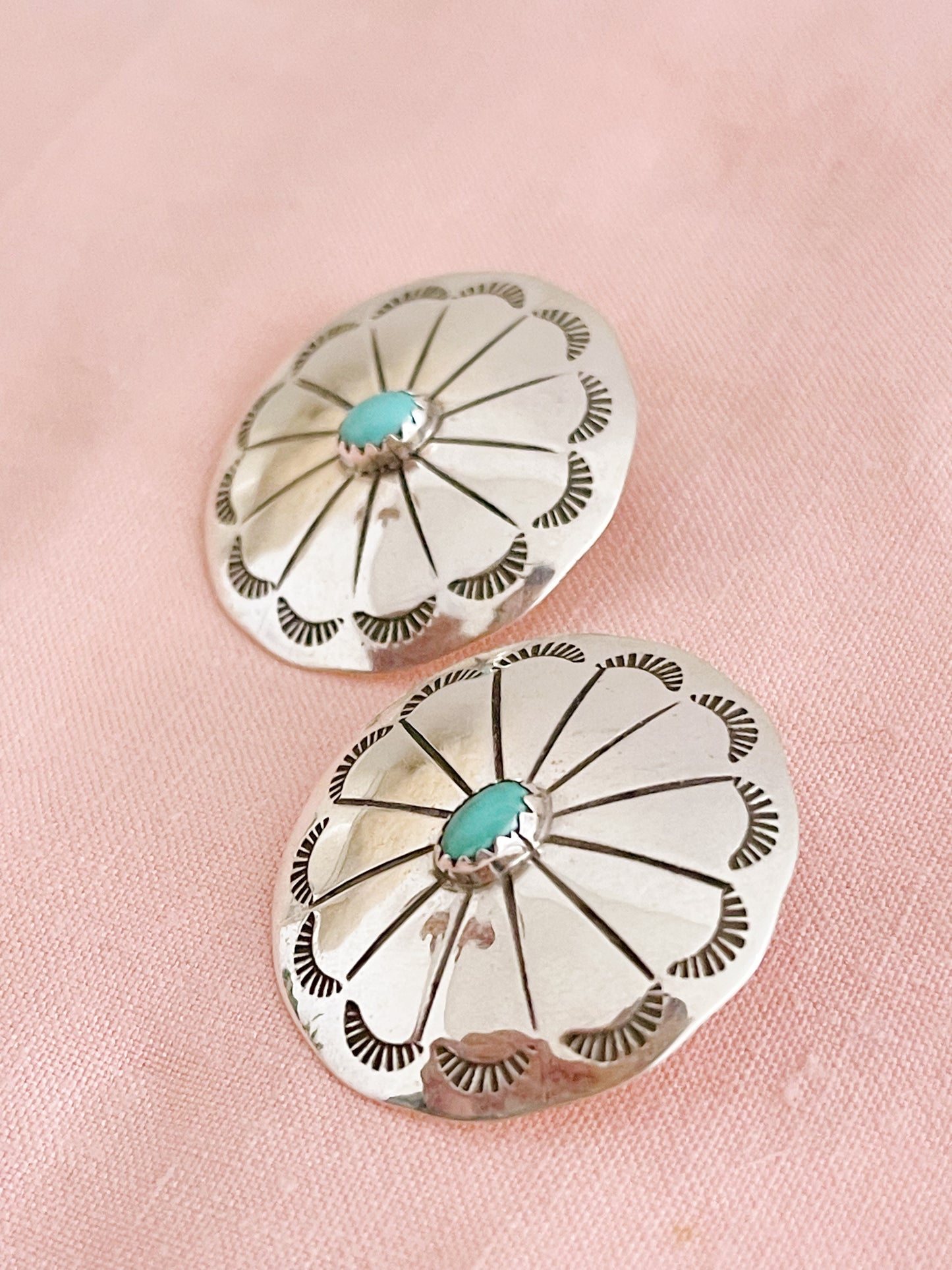 Navajo Turquoise Concho Pierce.