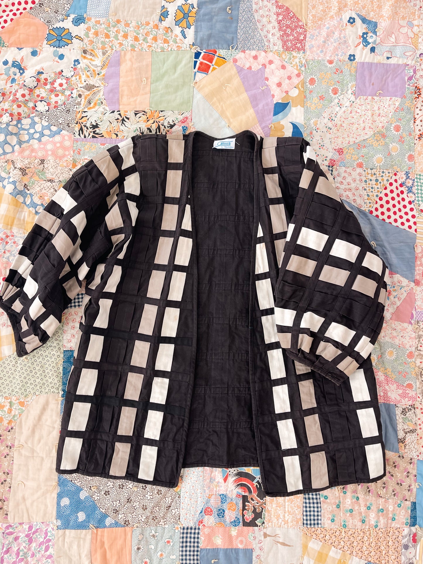 1990s Color Block Cotton Jacket