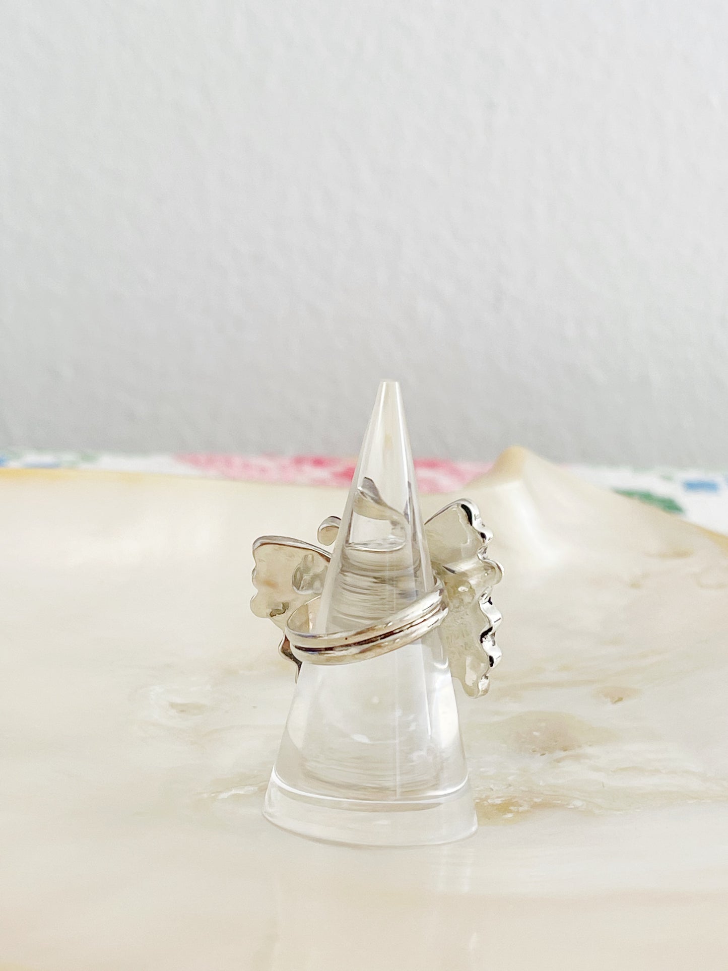 Zuni Tamara Pinto Butterfly Inlay Ring.