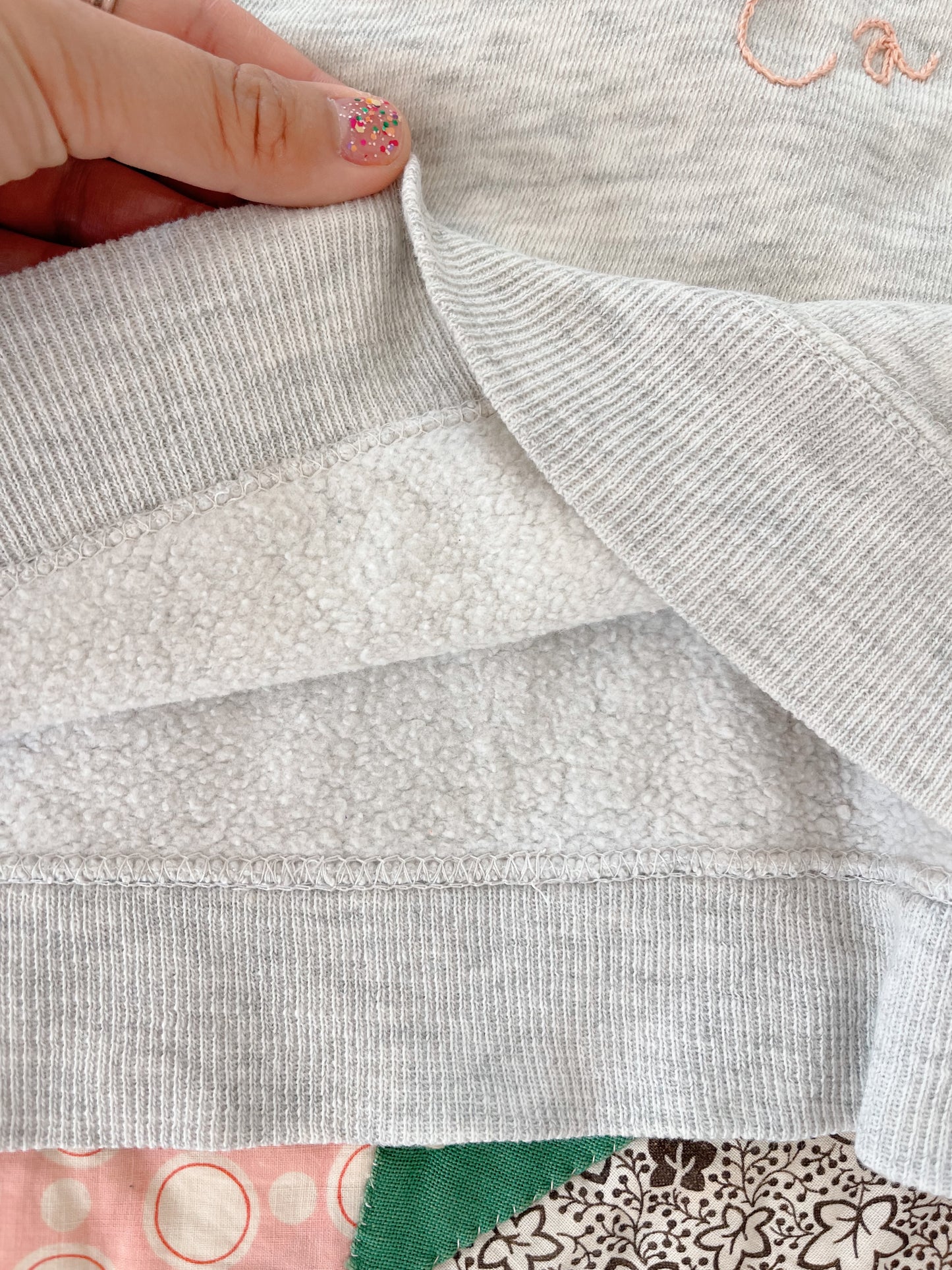 Vintage Remake Embroidered Sweatshirt