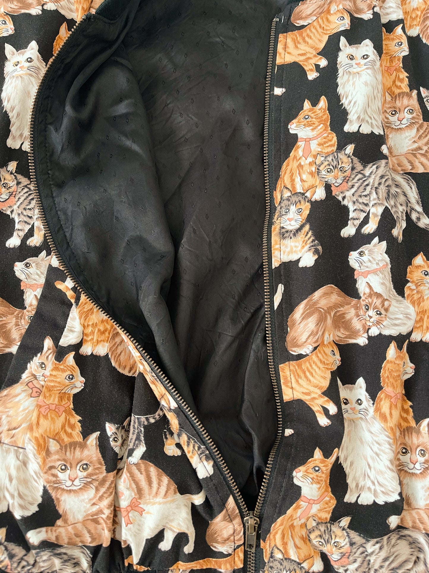1990s So many Cats Zip Up Jacket