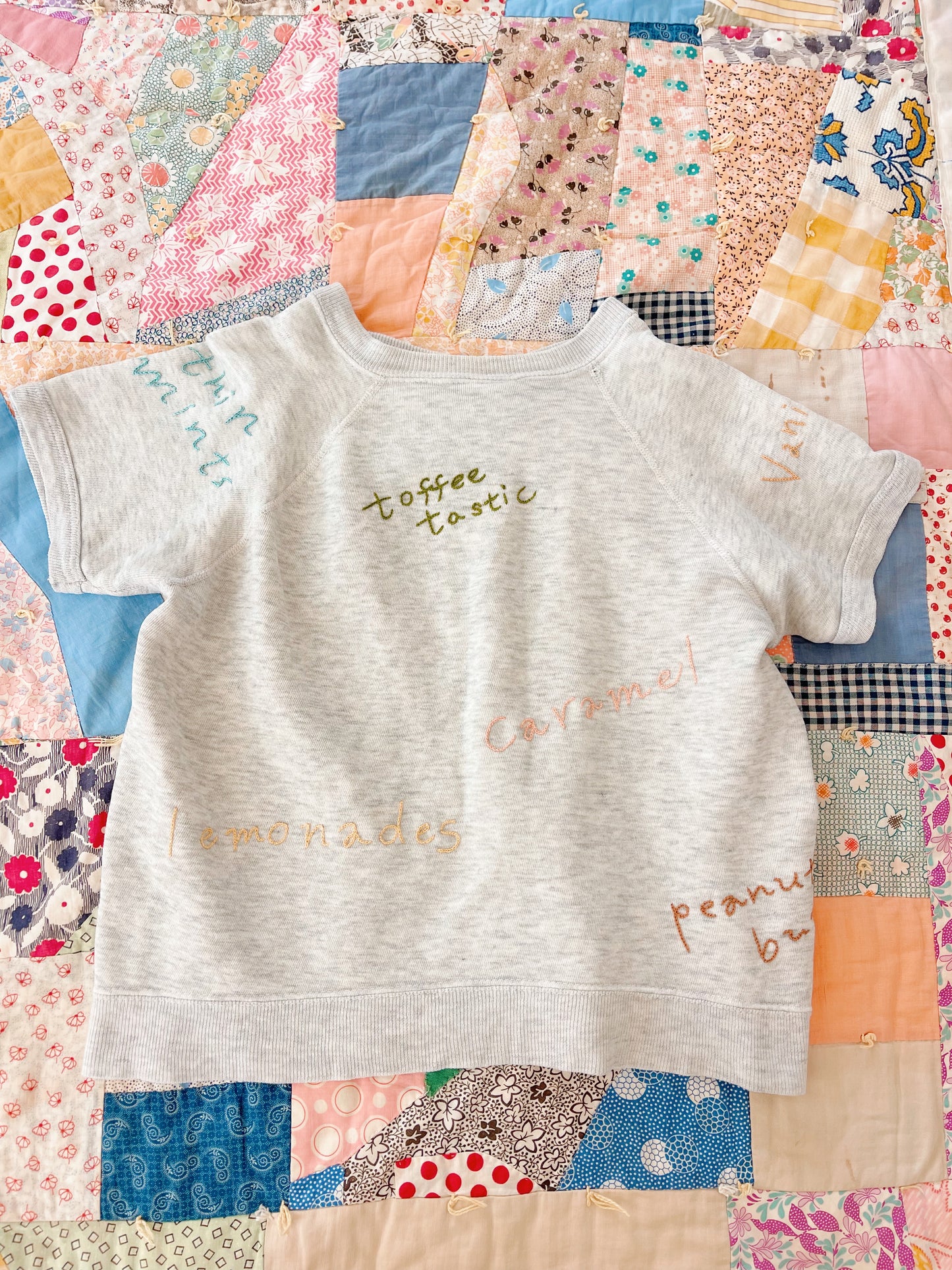 Vintage Remake Embroidered Sweatshirt