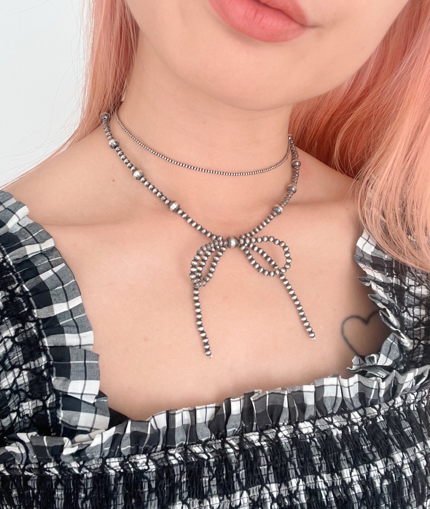 Navajo Micro Pearl Necklace 2mm 14inc.