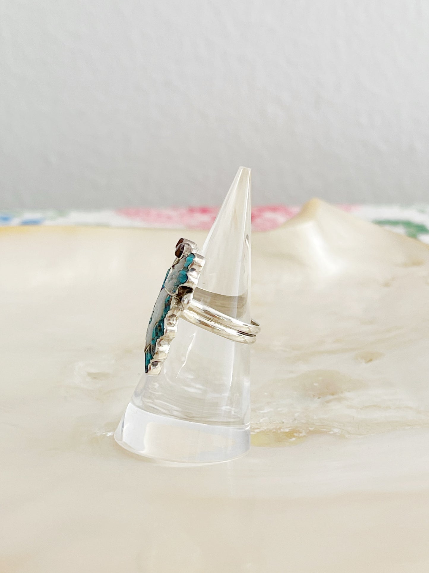 Zuni Tamara Pinto Butterfly Inlay Ring.