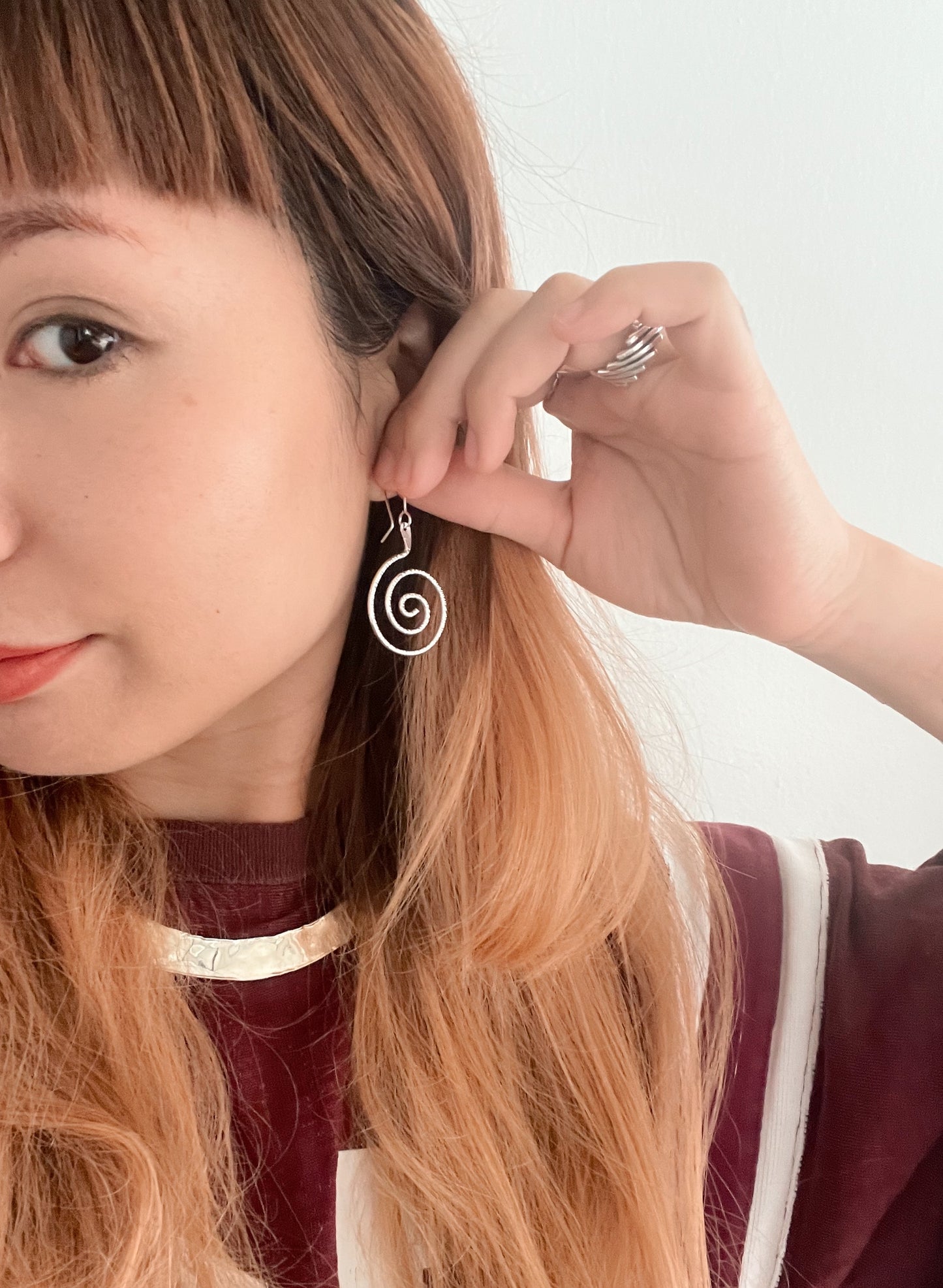 Zuni Silver Spiral Pierce.