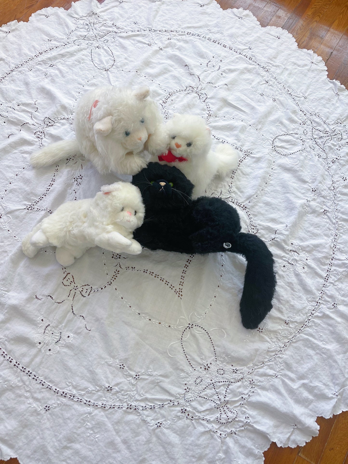 French Antique Linen Tablecloth