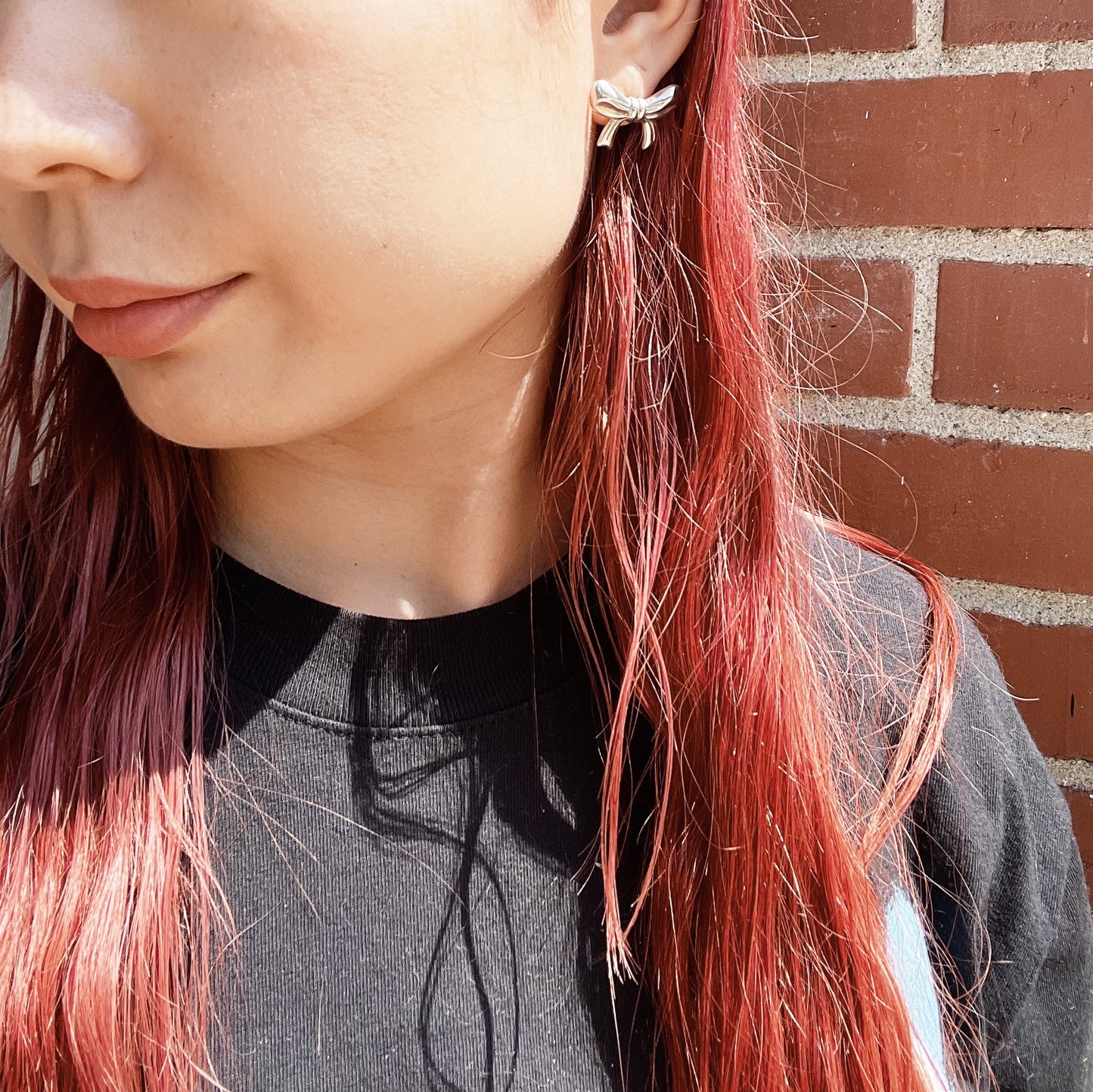 Vintage Ribbon Silver 925 Pierce