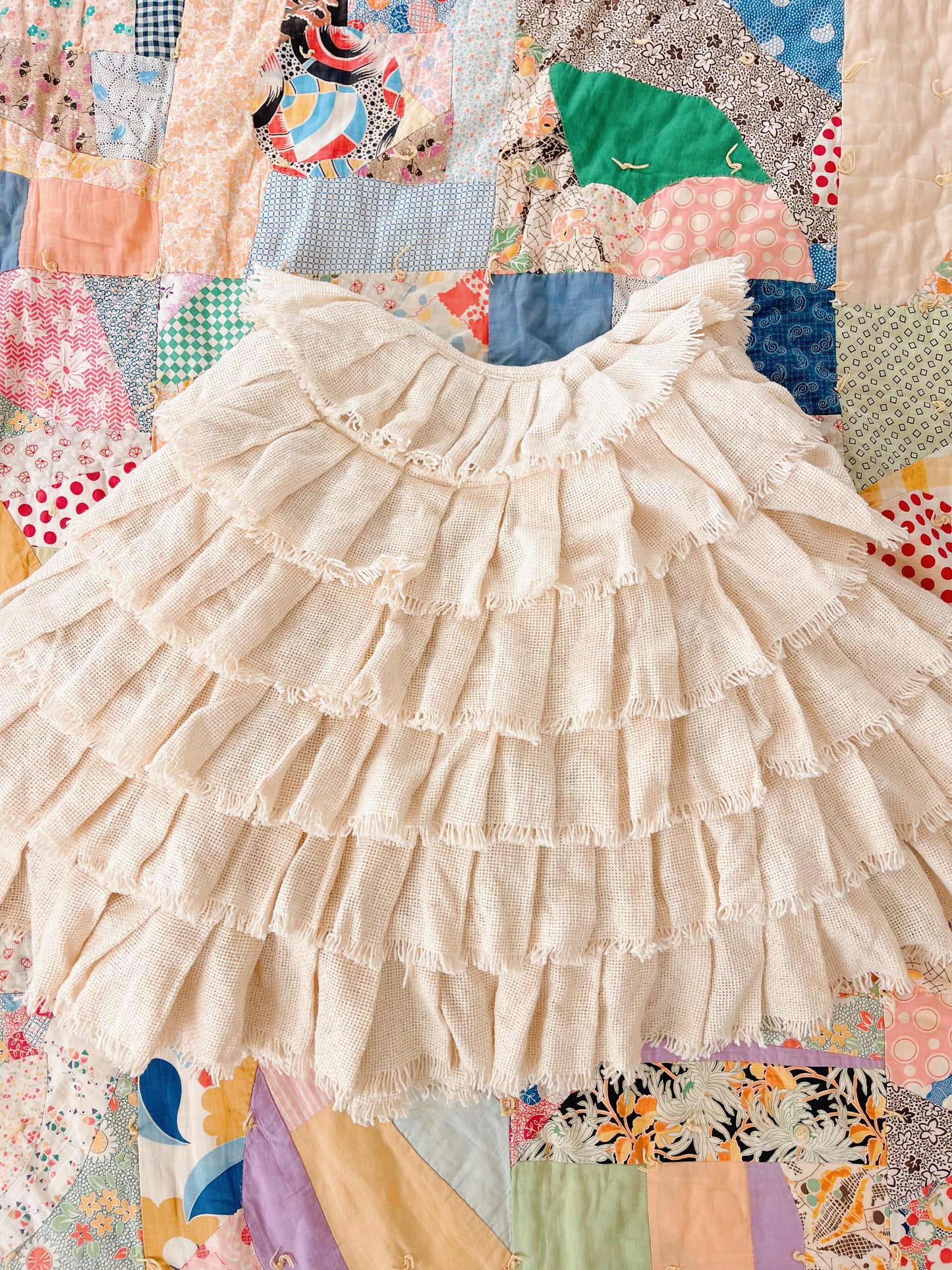 Cotton Tiered Cape Very Cute!