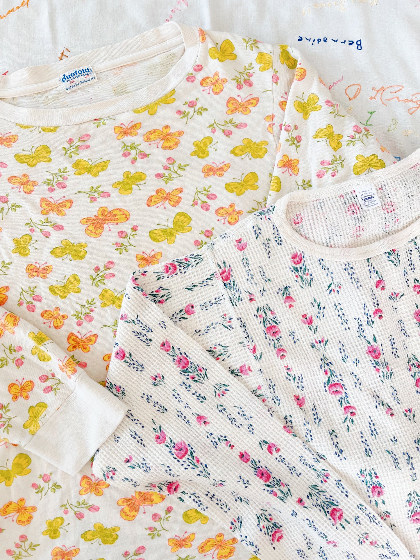 Vintage 1970’s Butterfly Thermal Tops