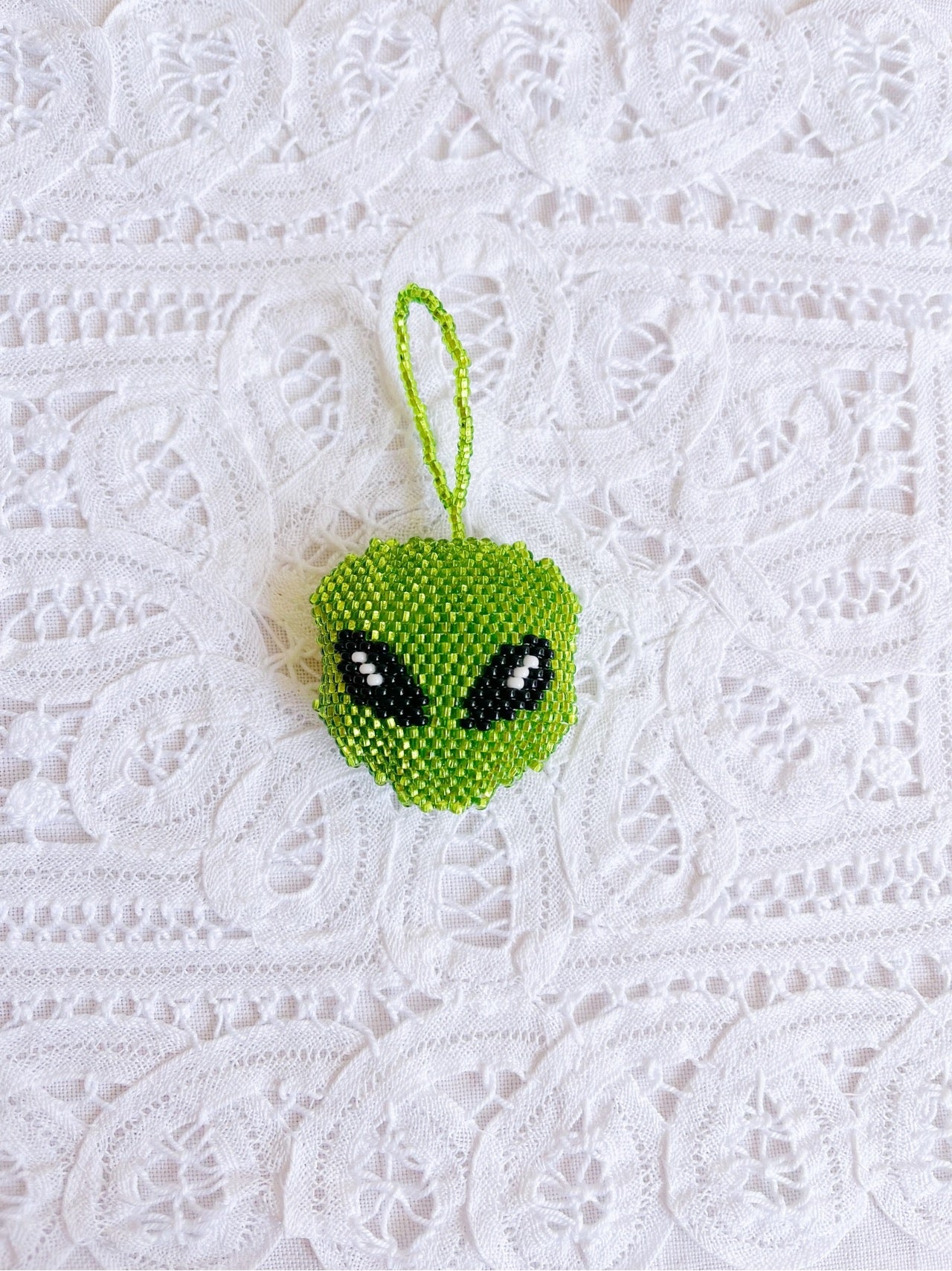 So Cute! Alien Beads Keychain