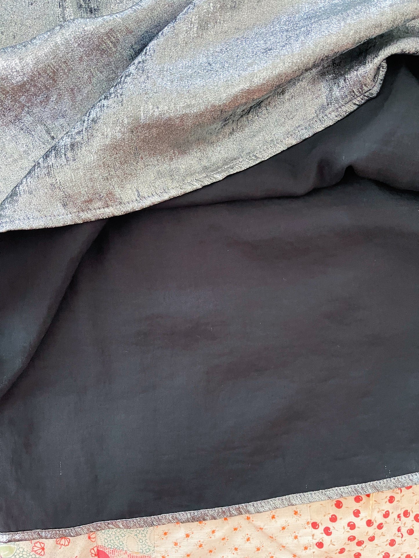 Metallic Silver Camisole Dress