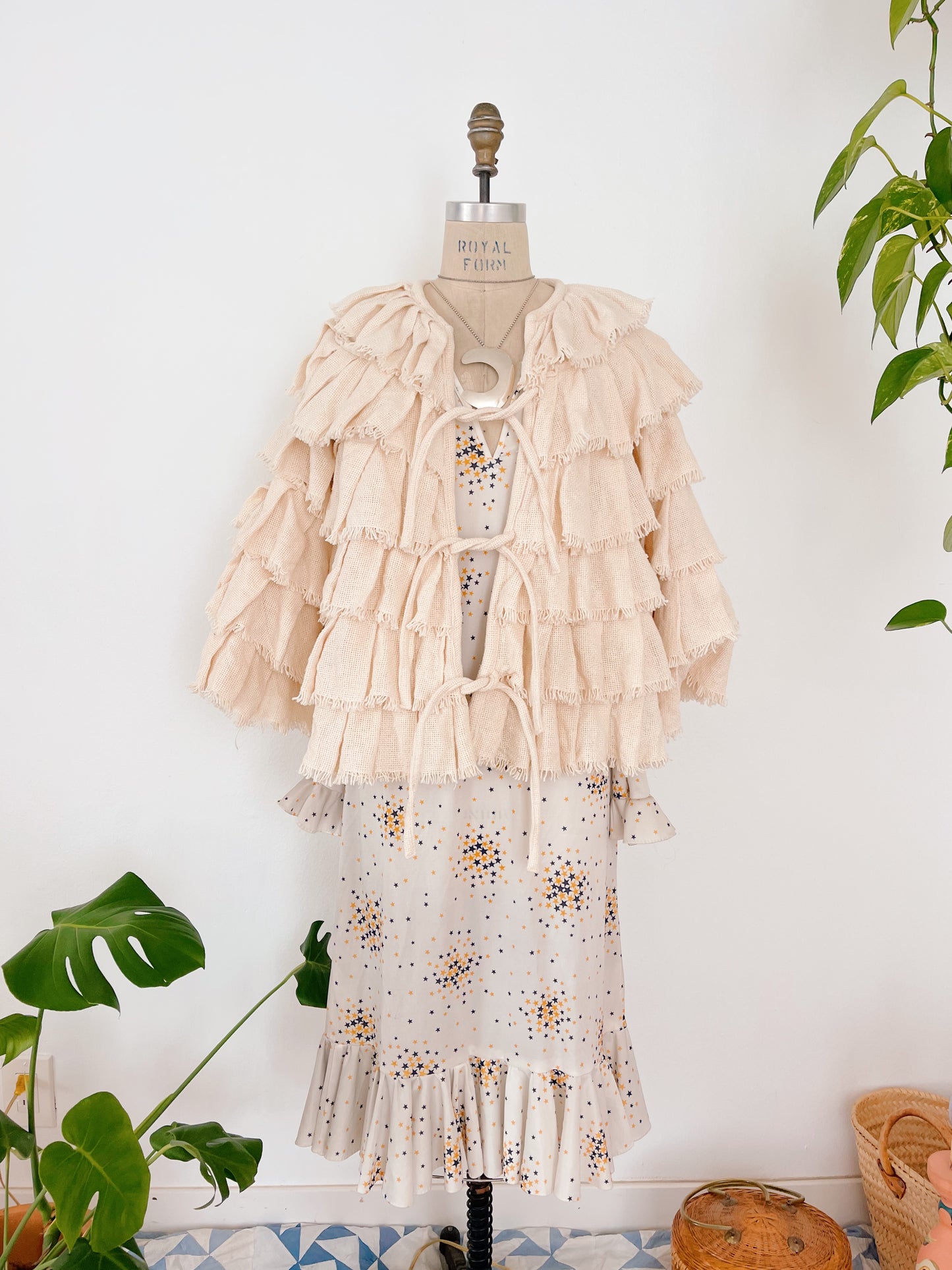 Cotton Tiered Cape Very Cute!
