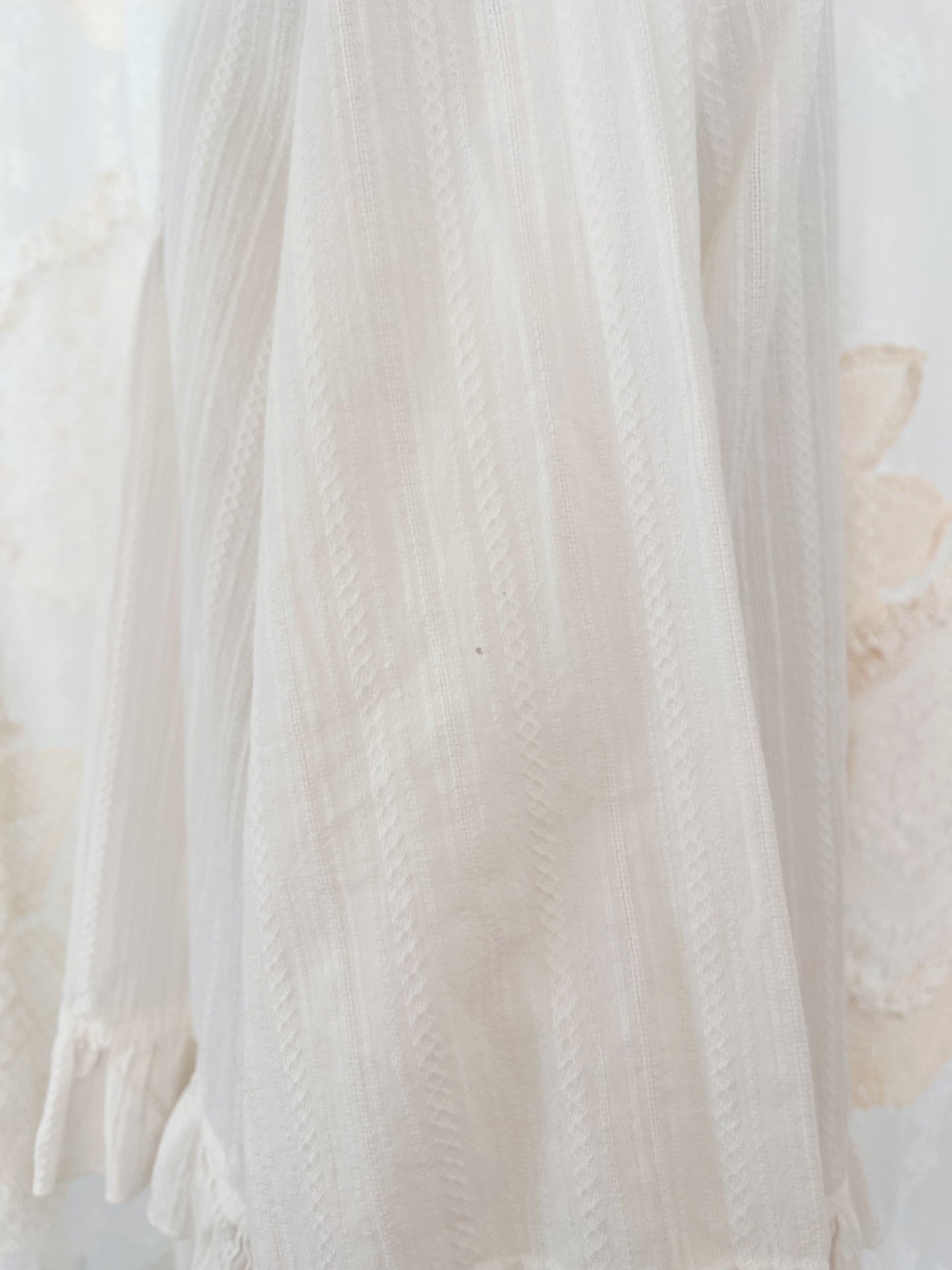 Vintage Cotton Frill Blouse