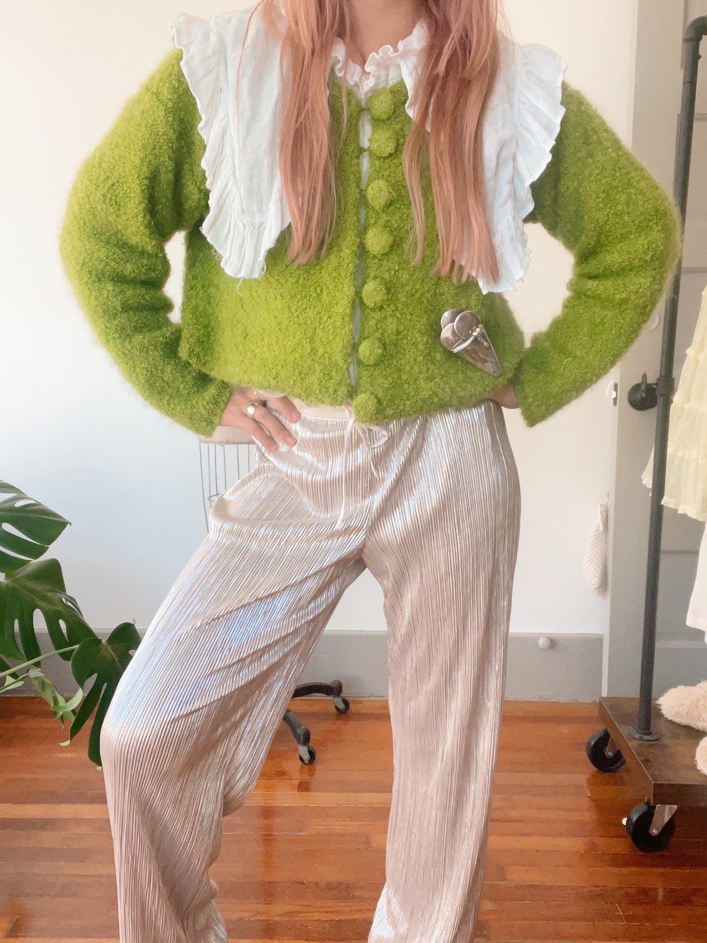 1990s Flowers Printed Easy-Pants