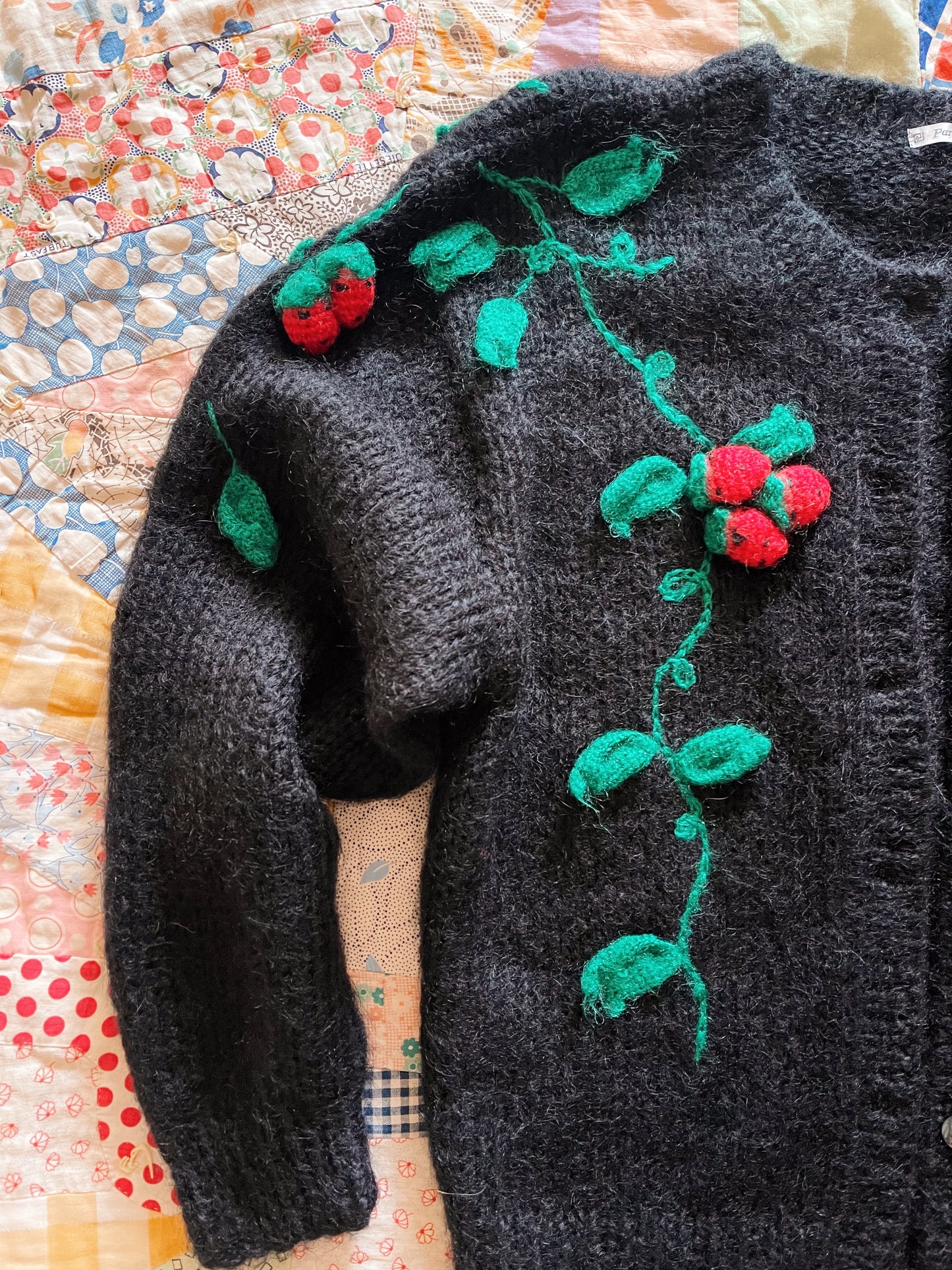 1980s Strawberry’s Mohair Cardigan.