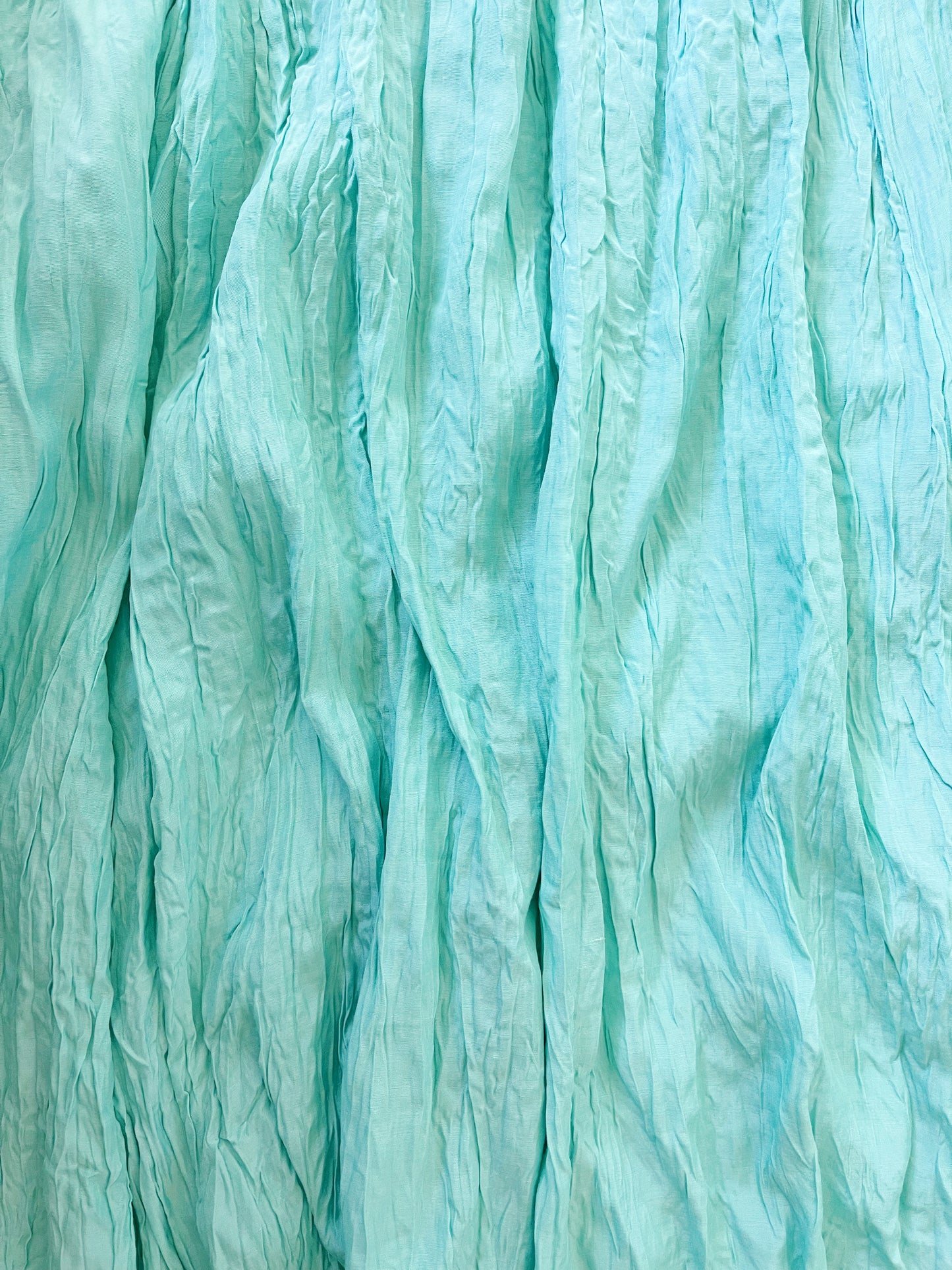 1990s Turquoise Color Maxi Skirt