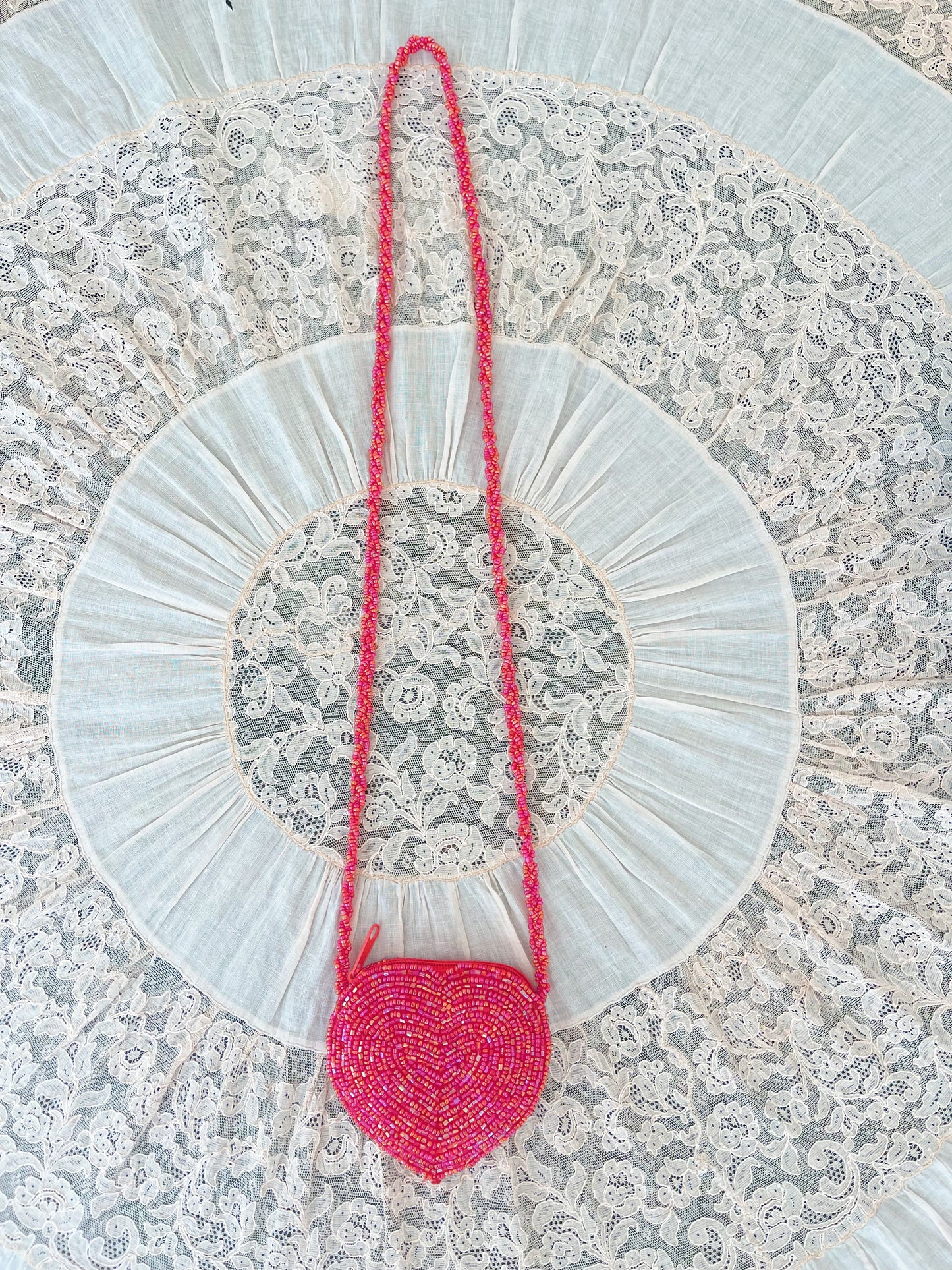 Vintage Flower Beads Bag
