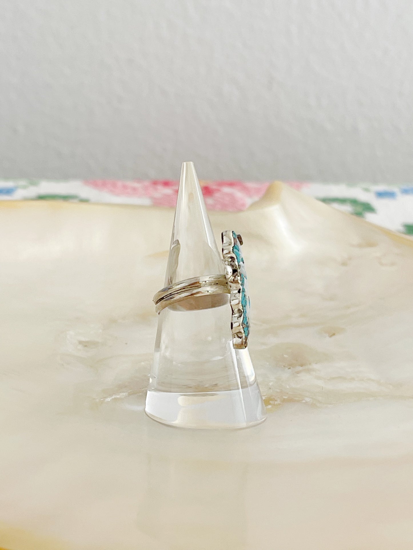Zuni Tamara Pinto Butterfly Inlay Ring.