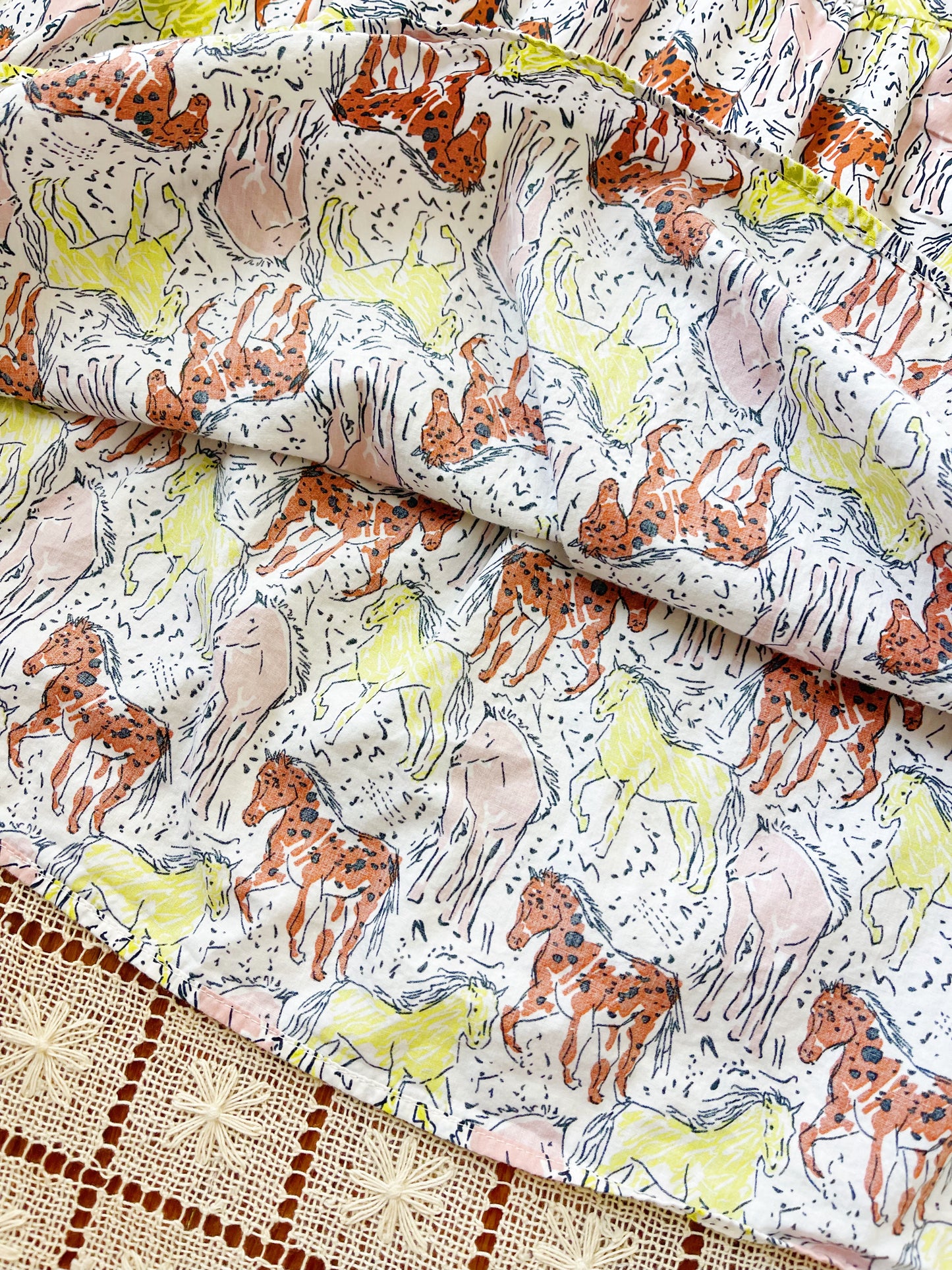Many Horses Cotton Maxi Dress