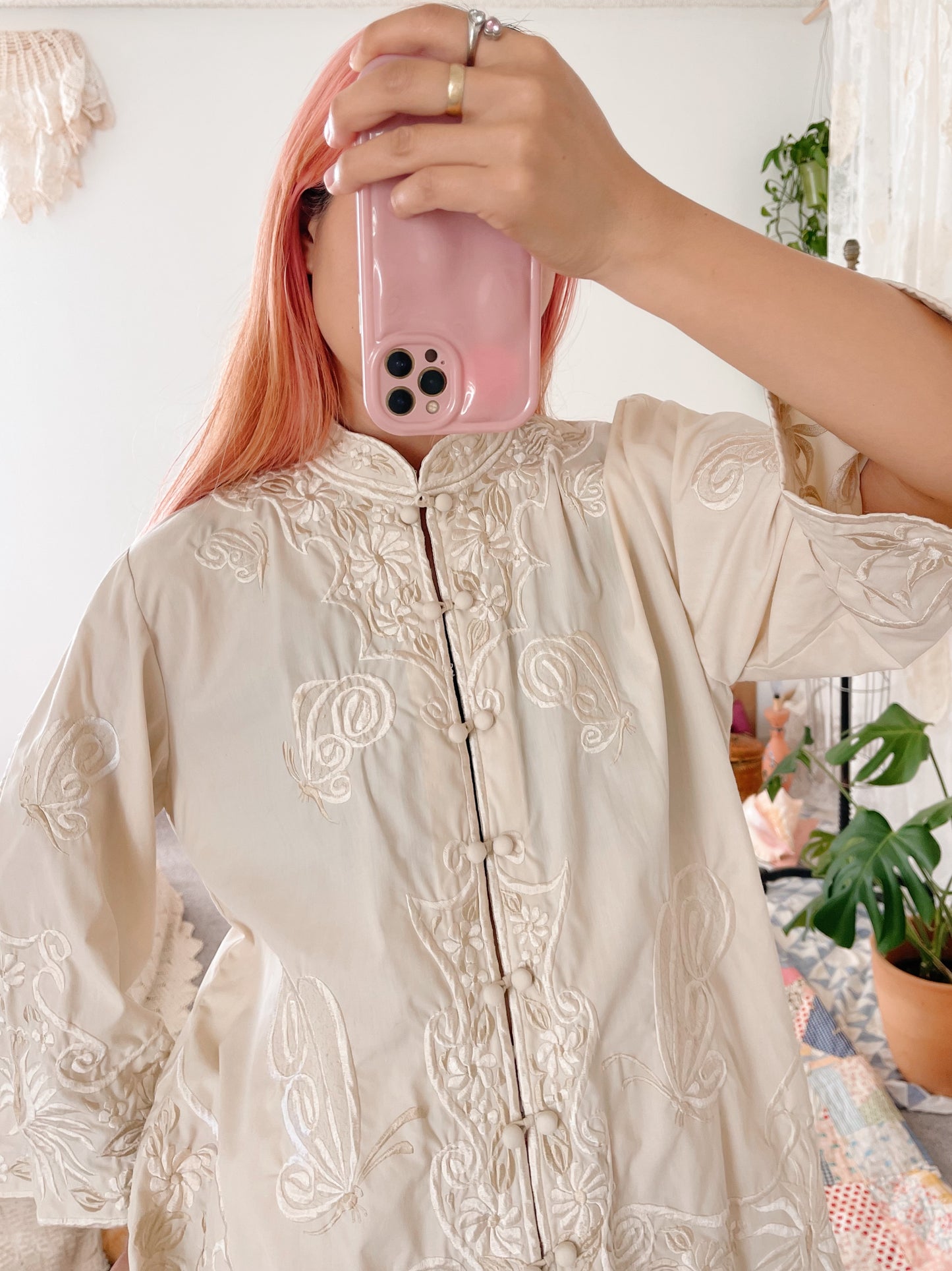 Vintage Joycelyn’s Butterfly Mandarin Jacket