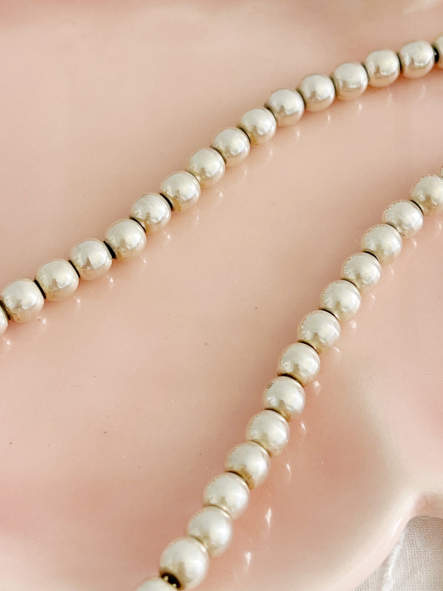 Vintage Ball Beads Choker Necklace.