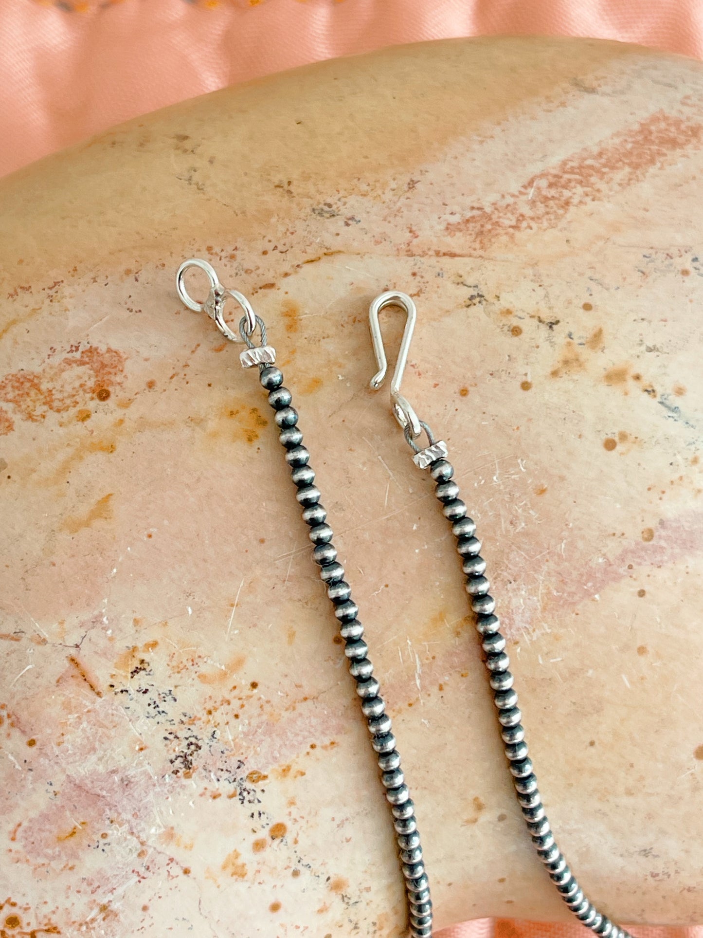 Navajo Micro Pearl Necklace 2mm 14inc.