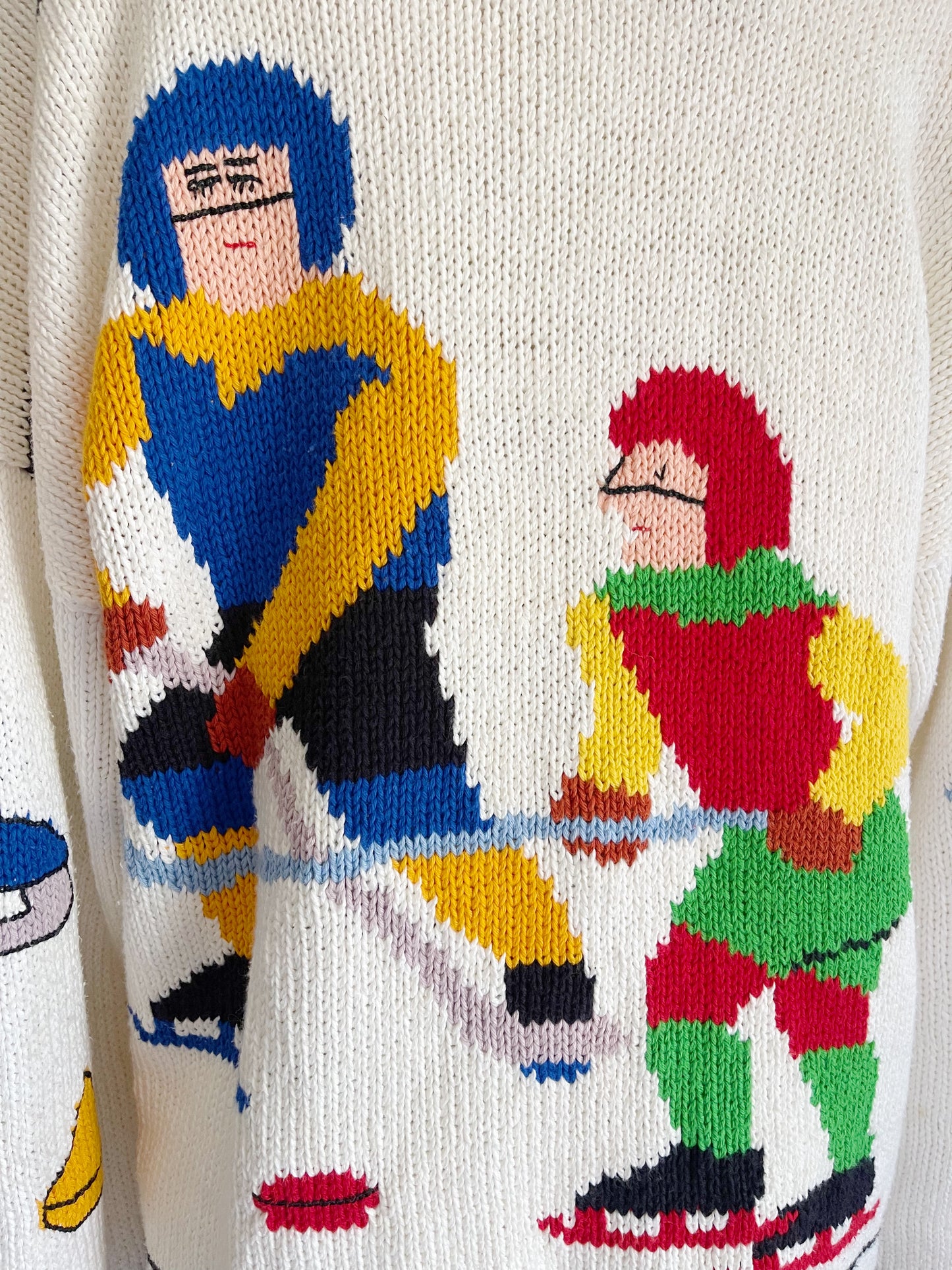 1980’s Ice Hockey Knit Cardigan.