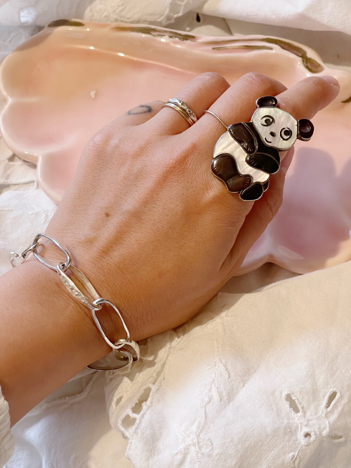So Cute! Zuni Panda Ring
