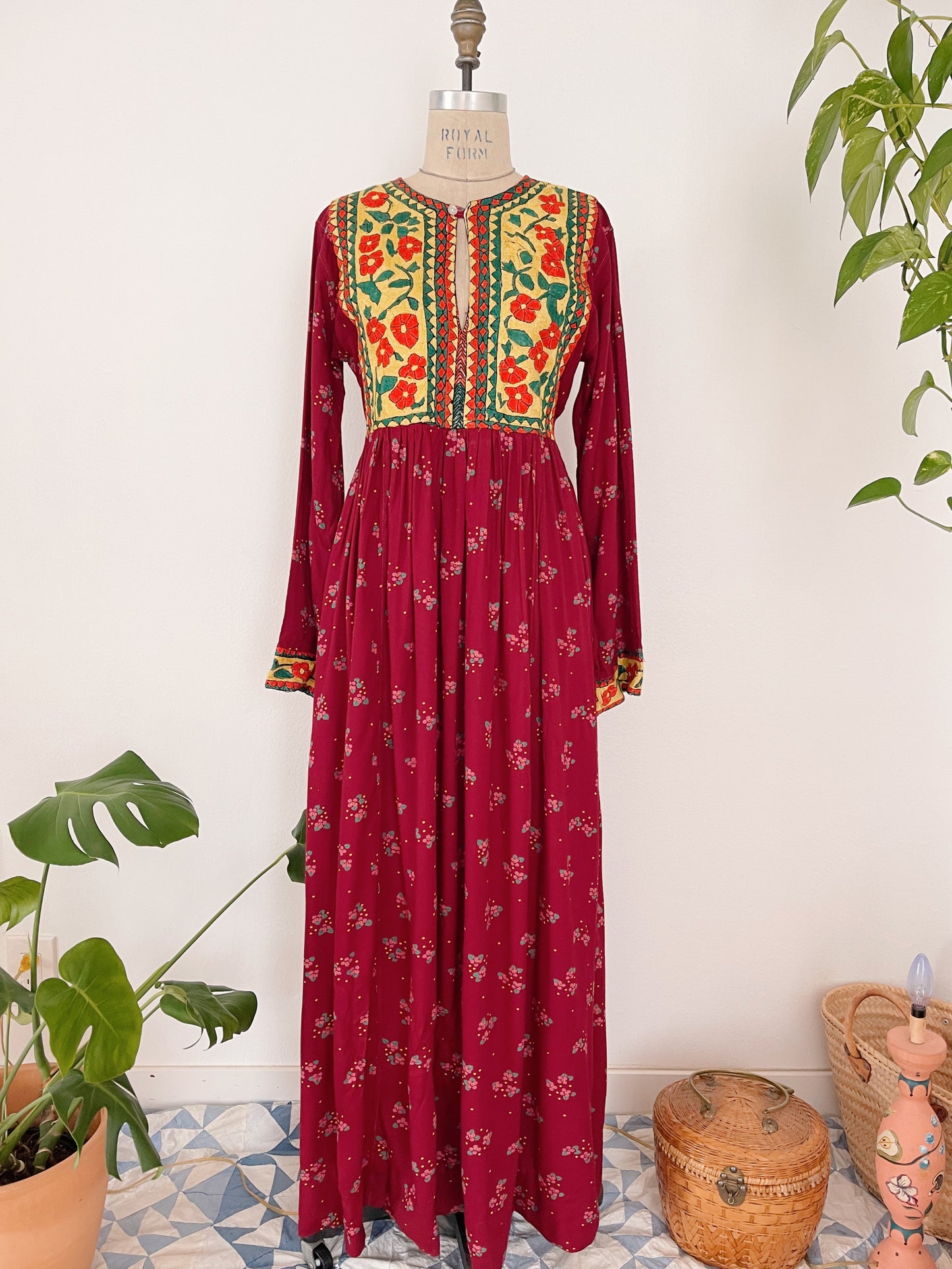 Vintage Afghan Long Dress