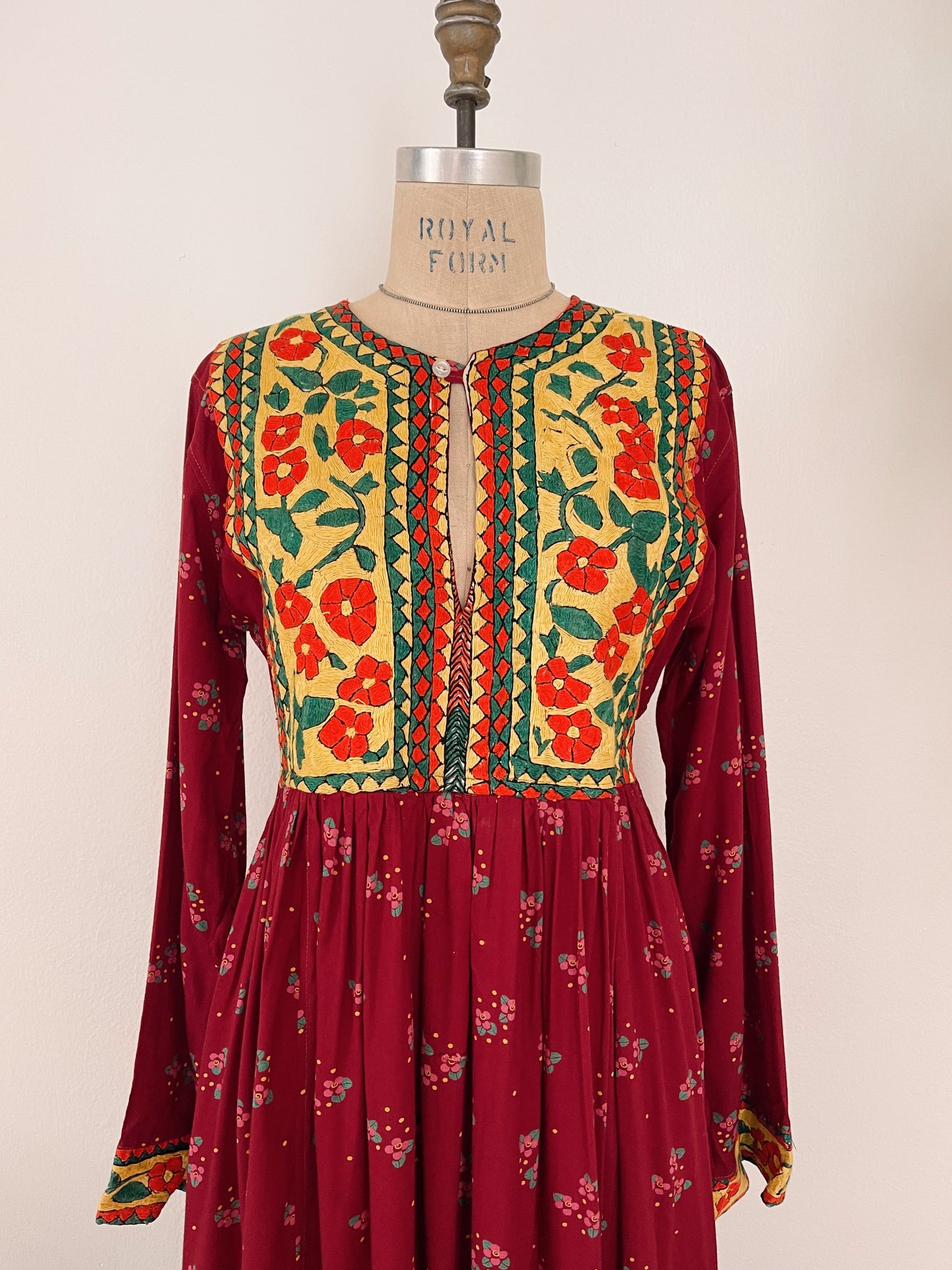 Vintage Afghan Long Dress
