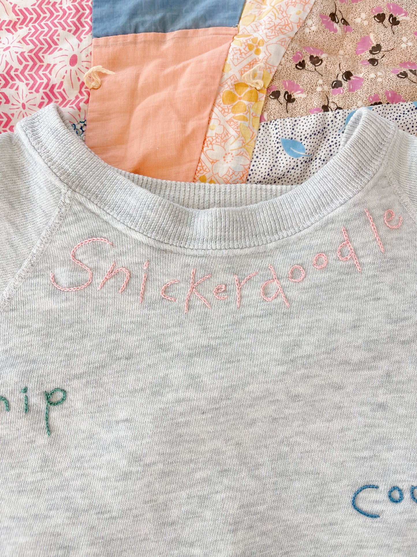 Vintage Remake Embroidered Sweatshirt