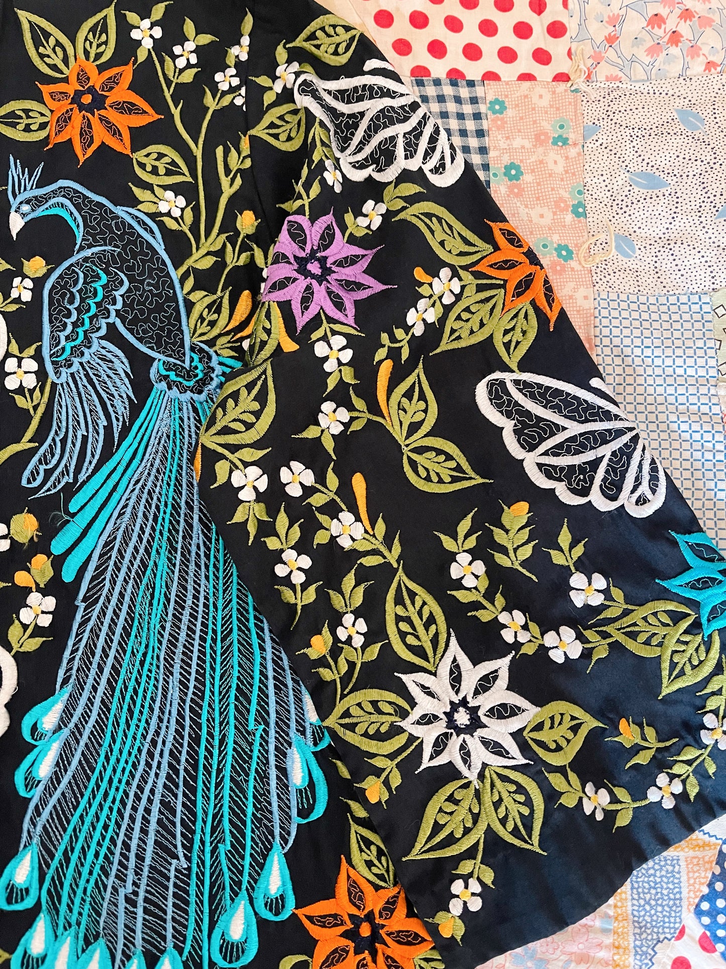 Vintage Embroidered Mandarin Style Jacket