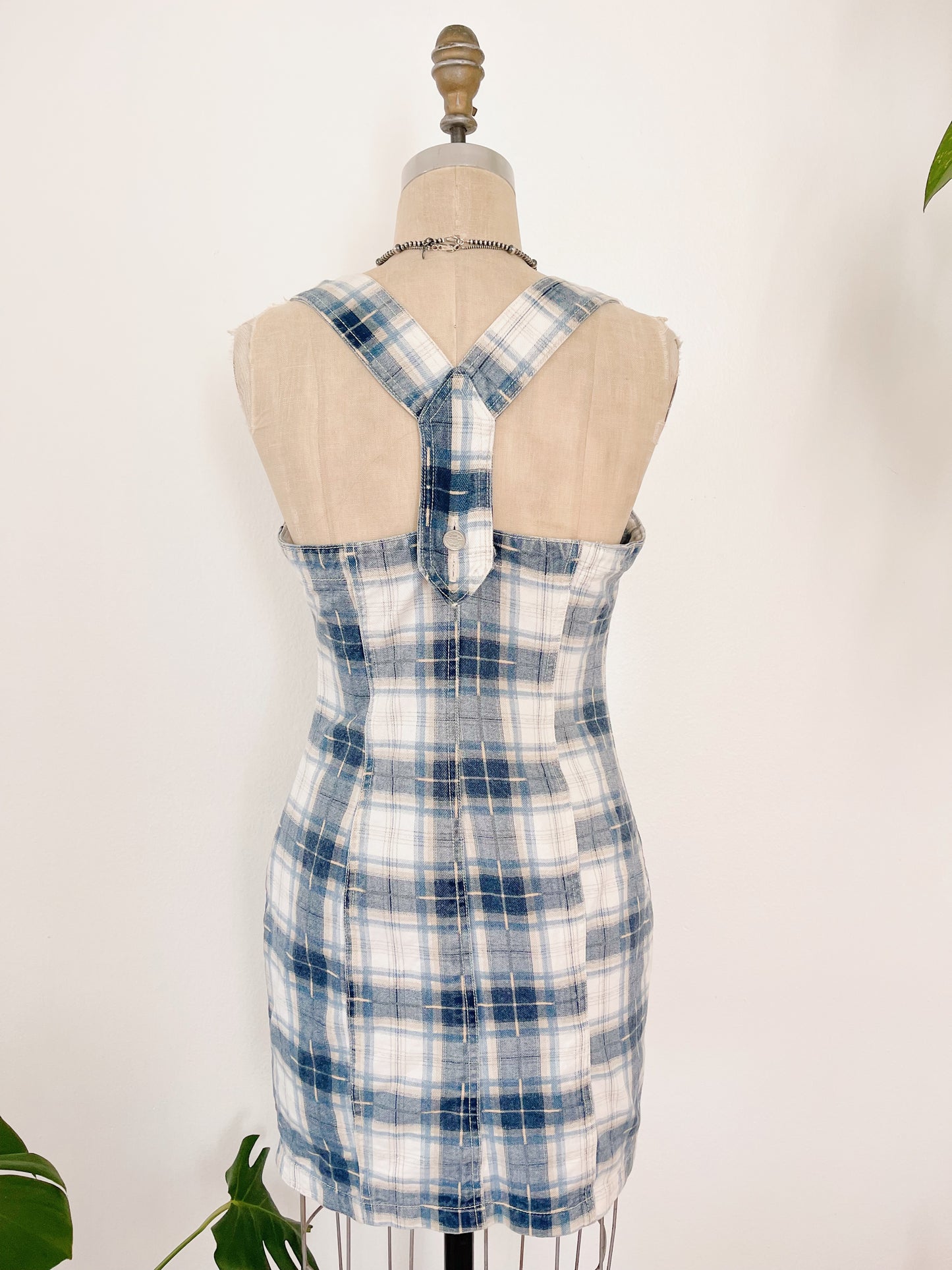 1990’s Cotton Checked Mini Dress