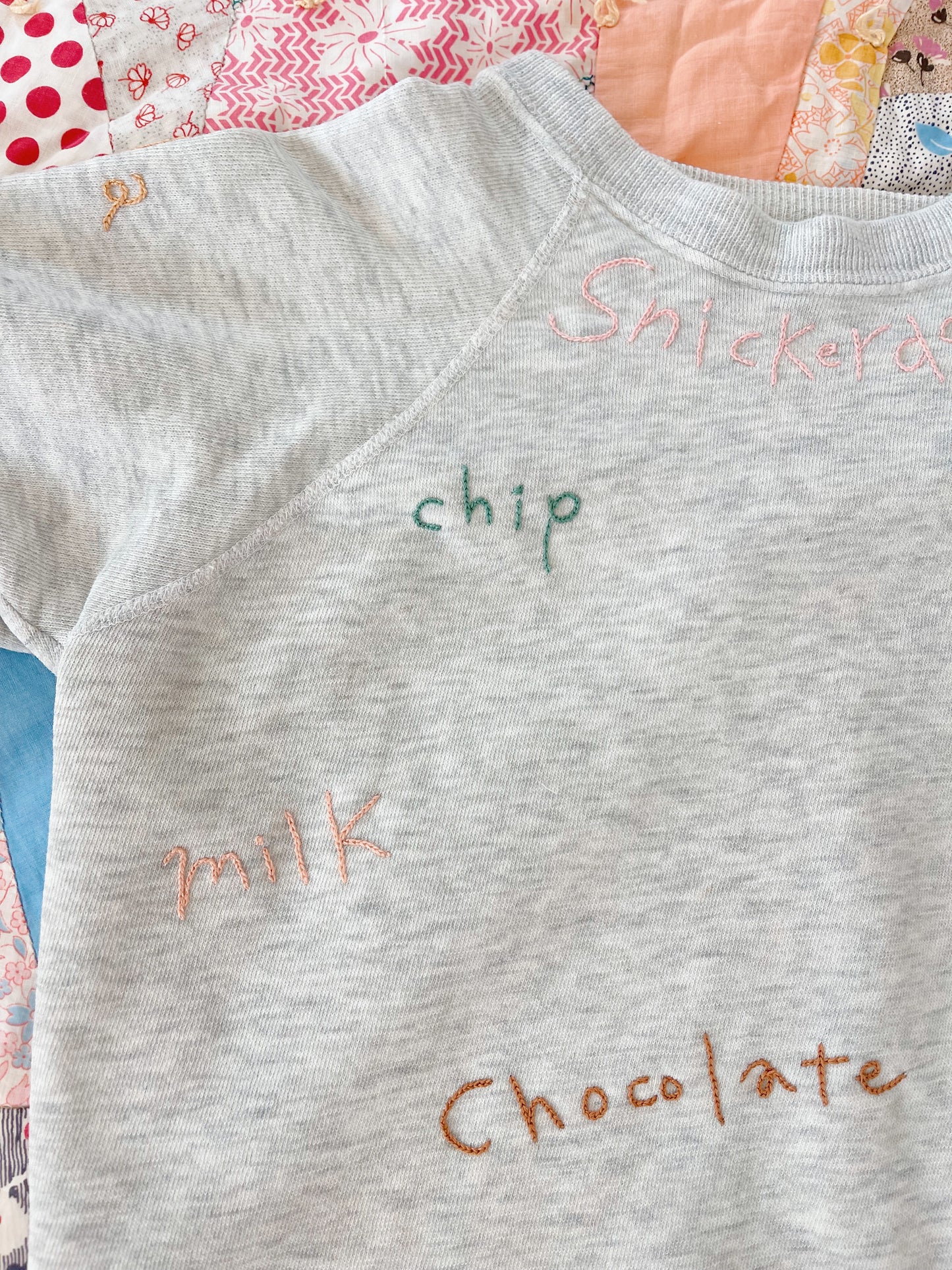Vintage Remake Embroidered Sweatshirt