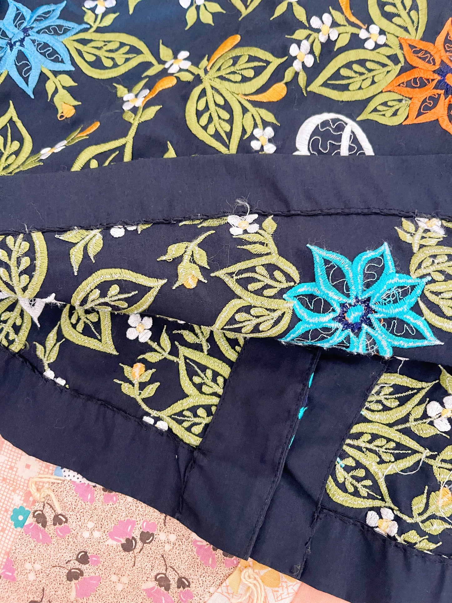 Vintage Embroidered Mandarin Style Jacket