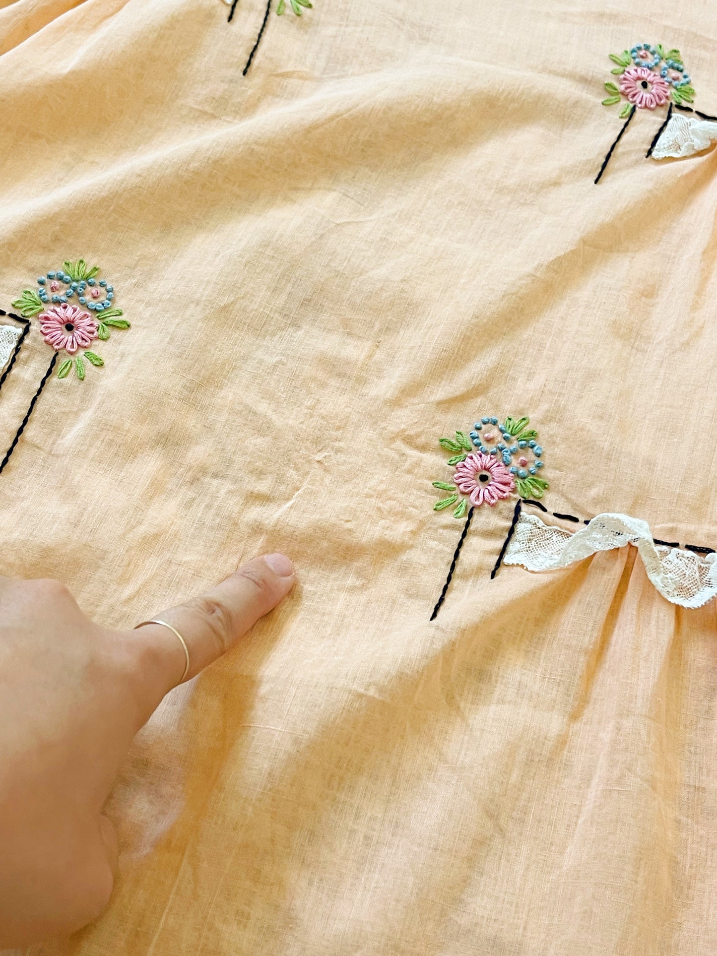 Vintage Embroidered Apron