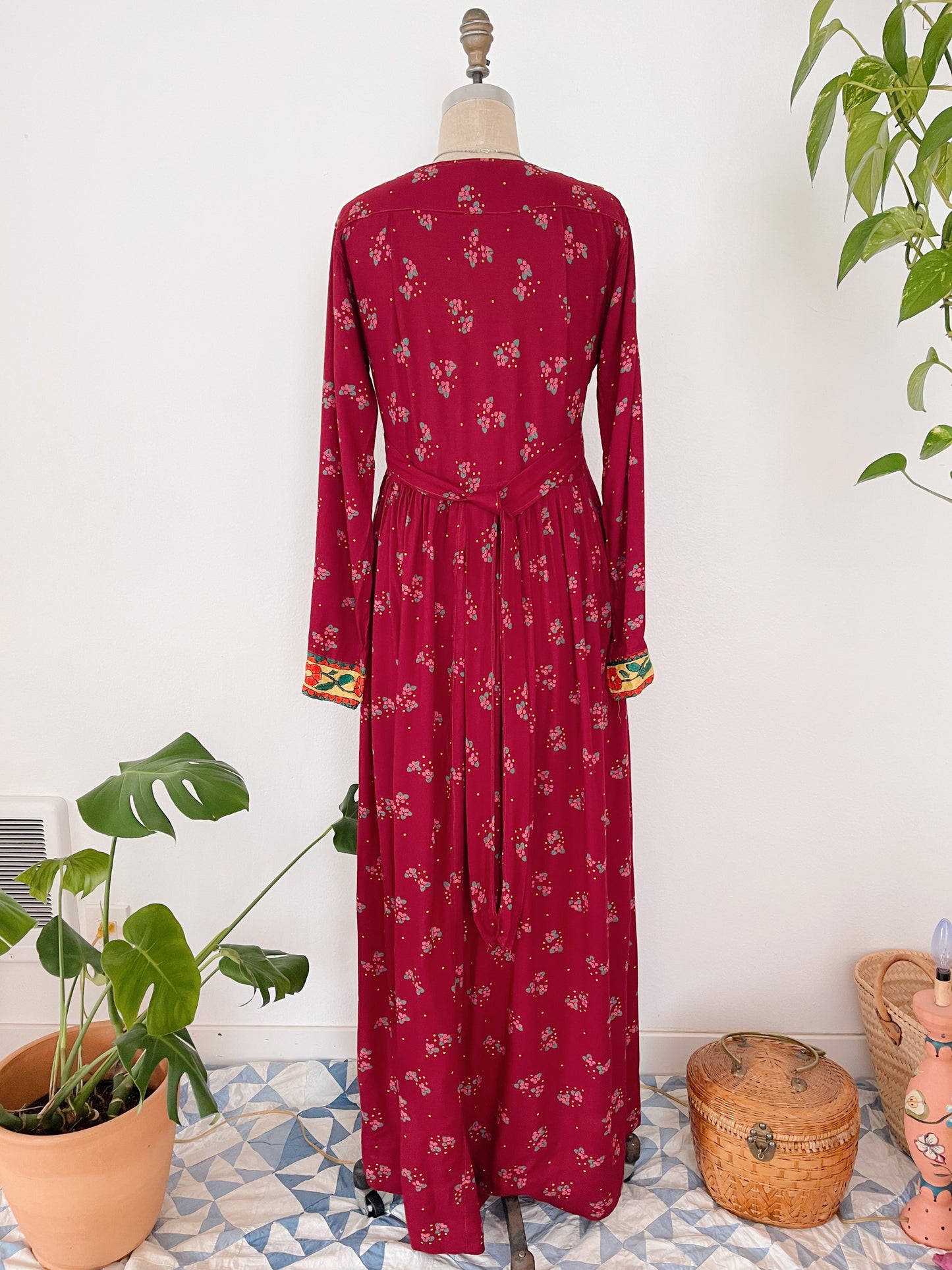 Vintage Afghan Long Dress