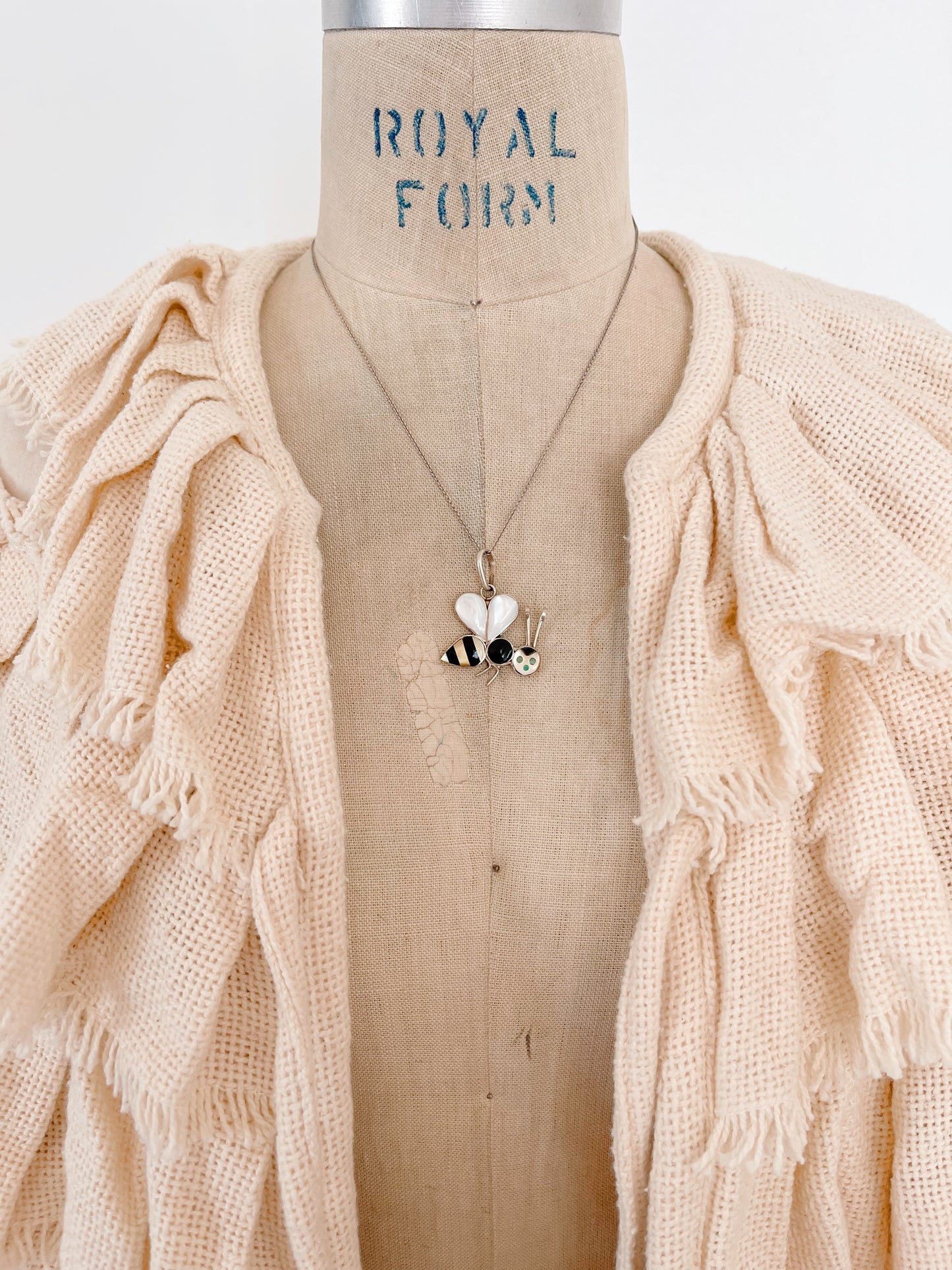 Zuni Honey Bee Inlay Necklace