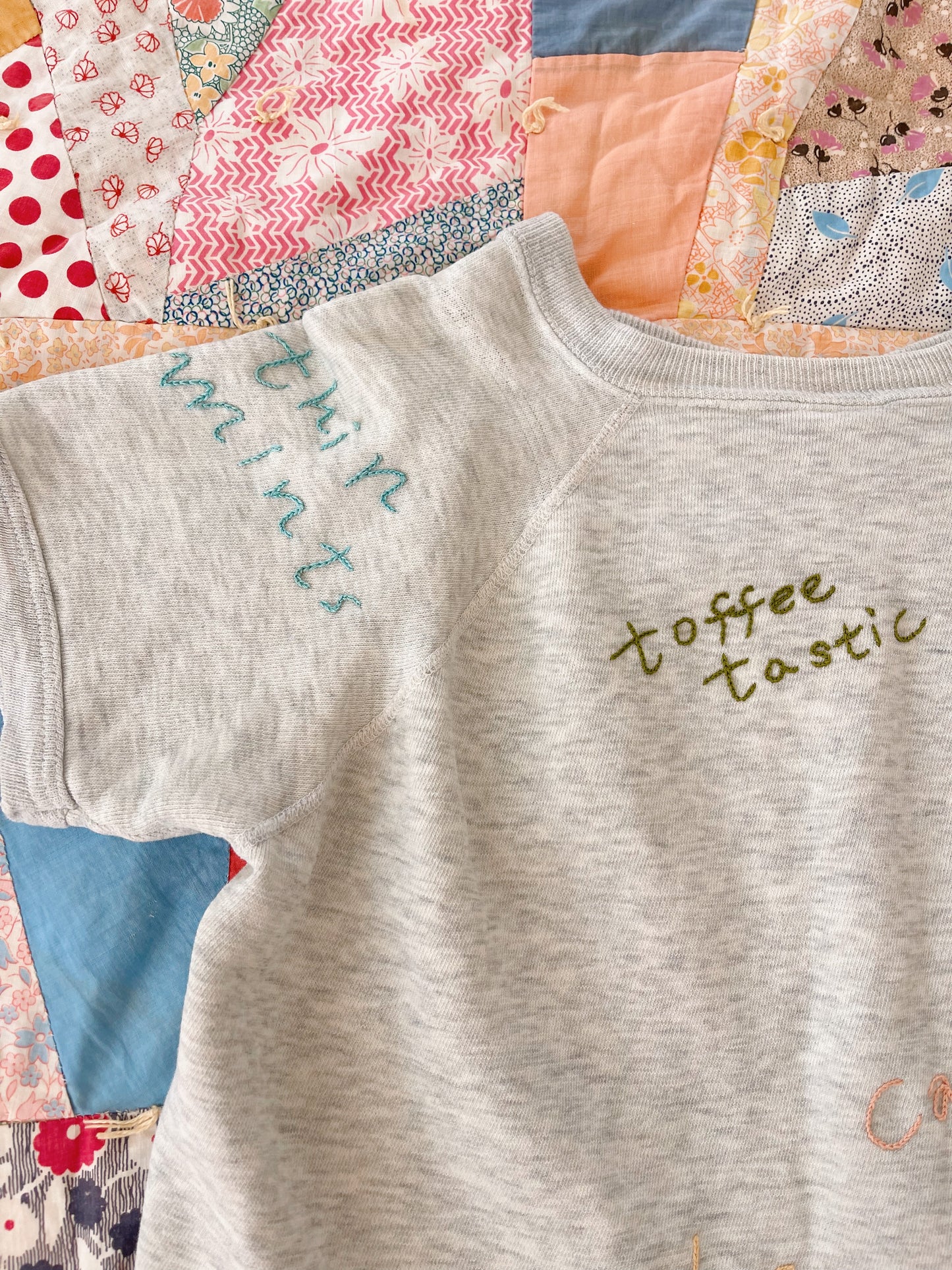 Vintage Remake Embroidered Sweatshirt