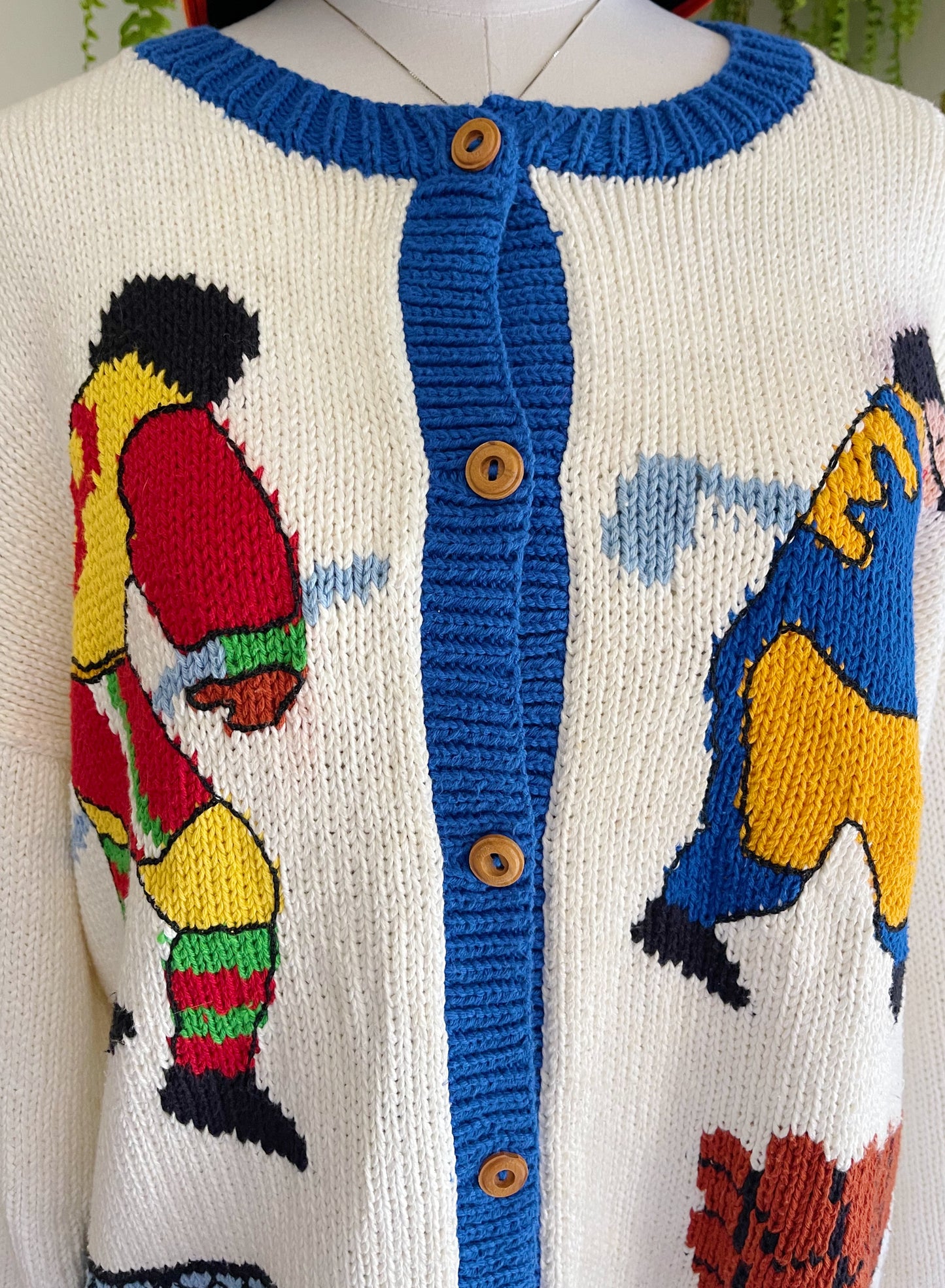 1980’s Ice Hockey Knit Cardigan.